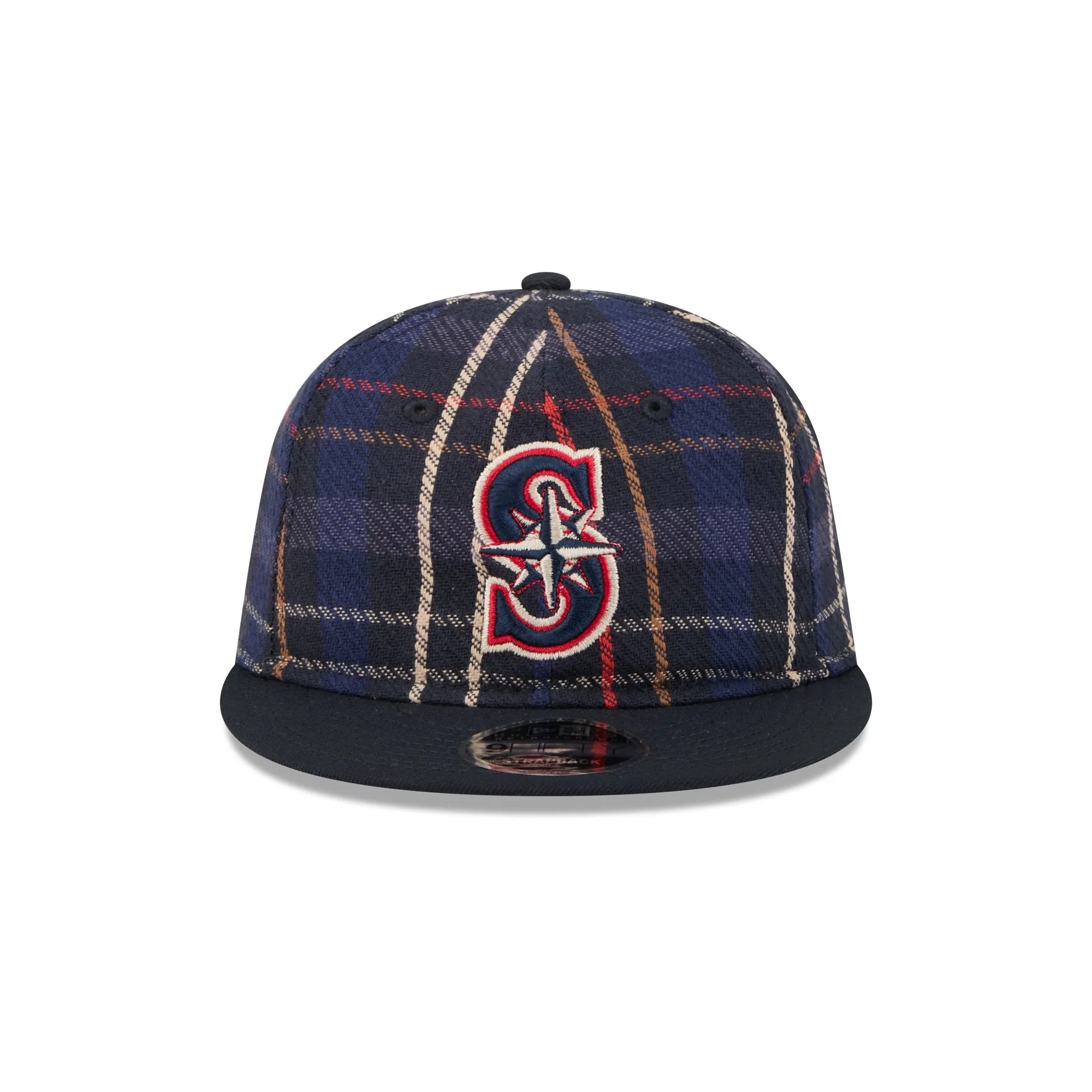 Seattle Mariners Grunge Plaid Retro Crown 9FIFTY Adjustable Hat sold by New Era product image thumbnail 2