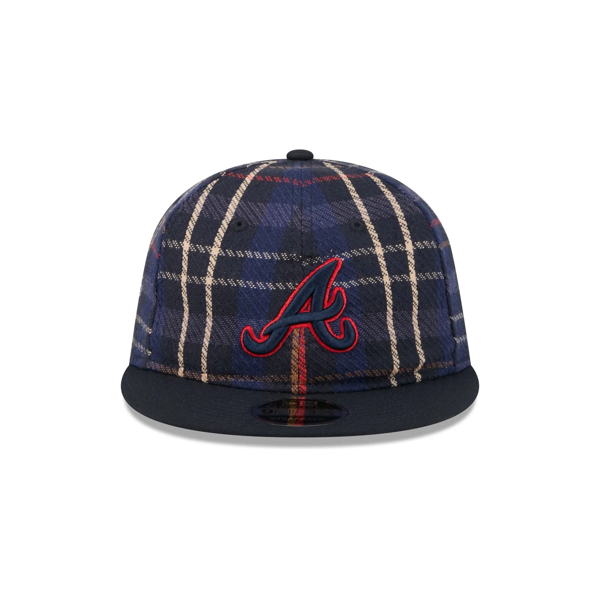 Atlanta Braves Grunge Plaid Retro Crown 9FIFTY Adjustable Hat sold by New Era product image thumbnail 2