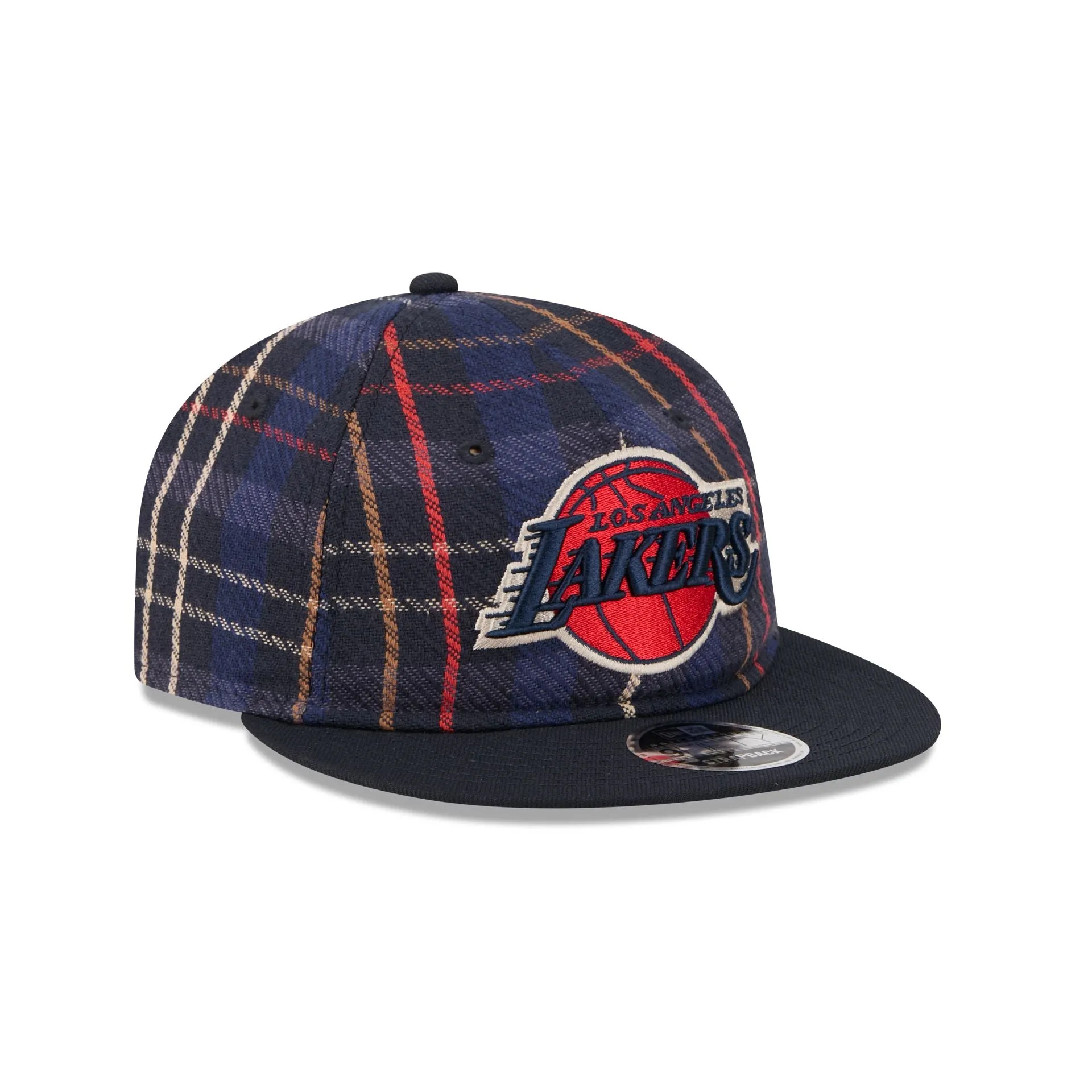 Los Angeles Lakers Grunge Plaid Retro Crown 9FIFTY Adjustable Hat sold by New Era product image thumbnail 3