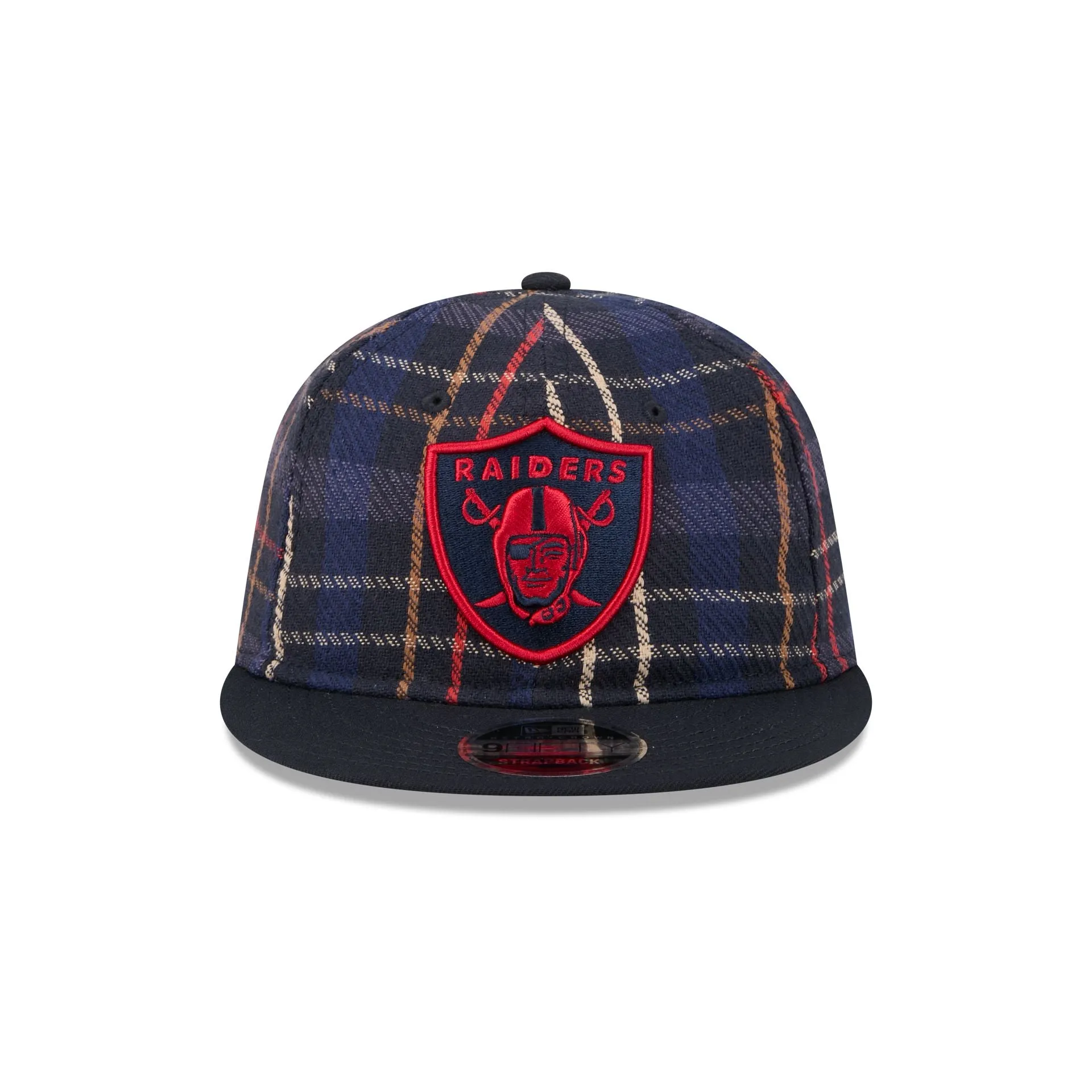 Las Vegas Raiders Grunge Plaid Retro Crown 9FIFTY Adjustable Hat sold by New Era product image thumbnail 2