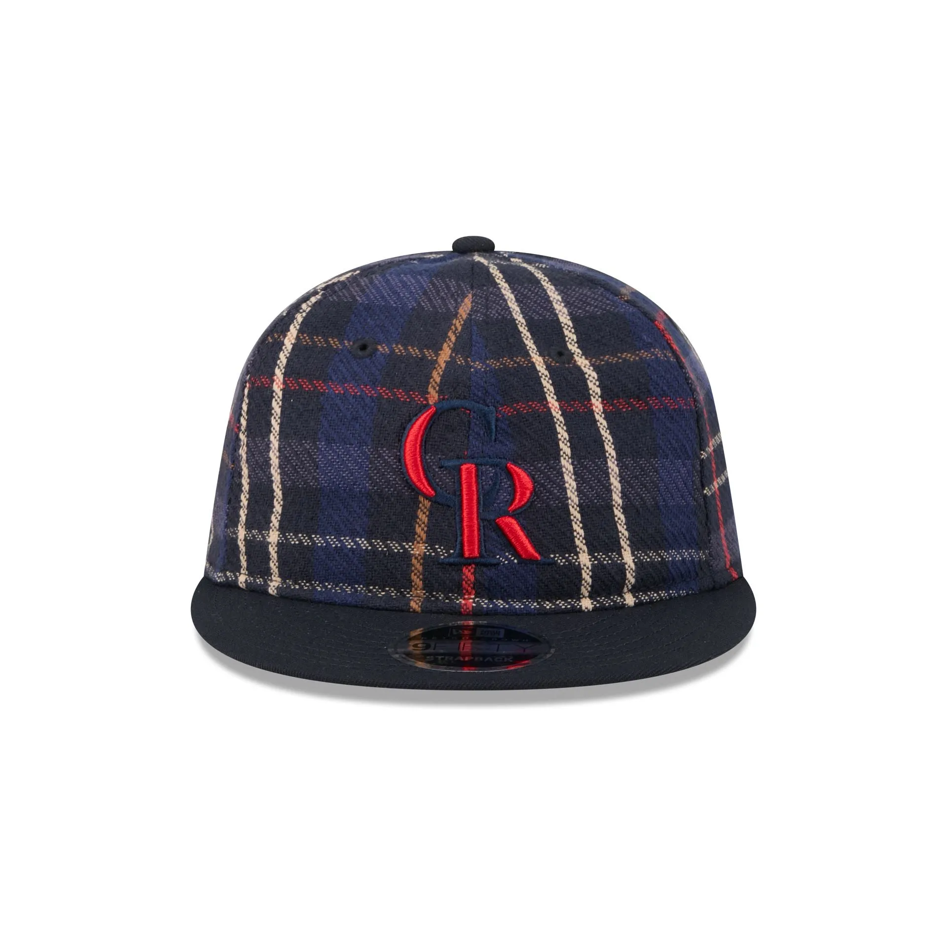 Colorado Rockies Grunge Plaid Retro Crown 9FIFTY Adjustable Hat sold by New Era product image thumbnail 2