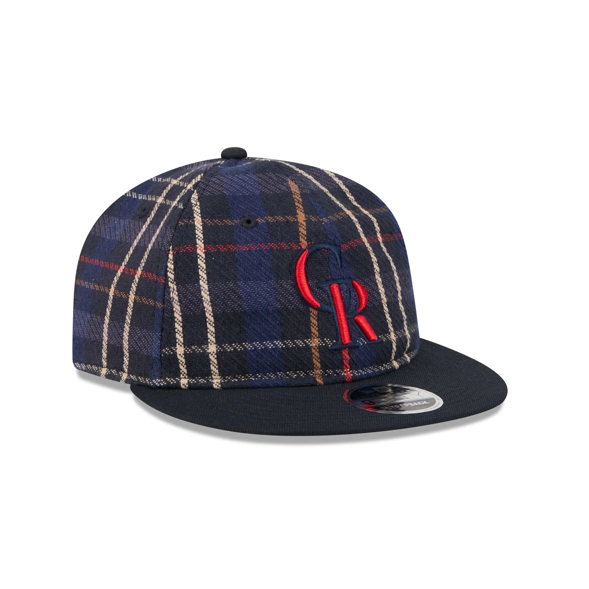 Colorado Rockies Grunge Plaid Retro Crown 9FIFTY Adjustable Hat sold by New Era product image thumbnail 3