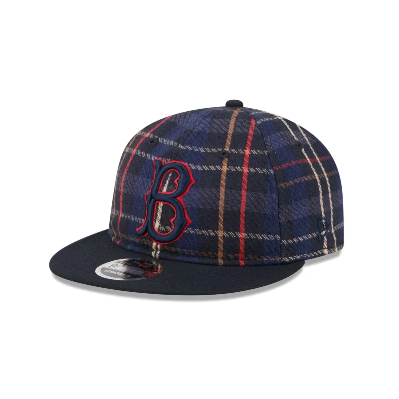 Brooklyn Dodgers Grunge Plaid Retro Crown 9FIFTY Adjustable Hat sold by New Era