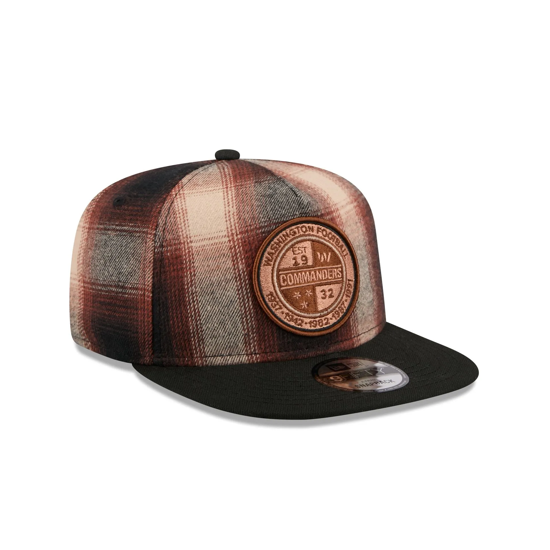 Washington Commanders Grunge Plaid 9FIFTY A-Frame Adjustable Hat sold by New Era product image thumbnail 3