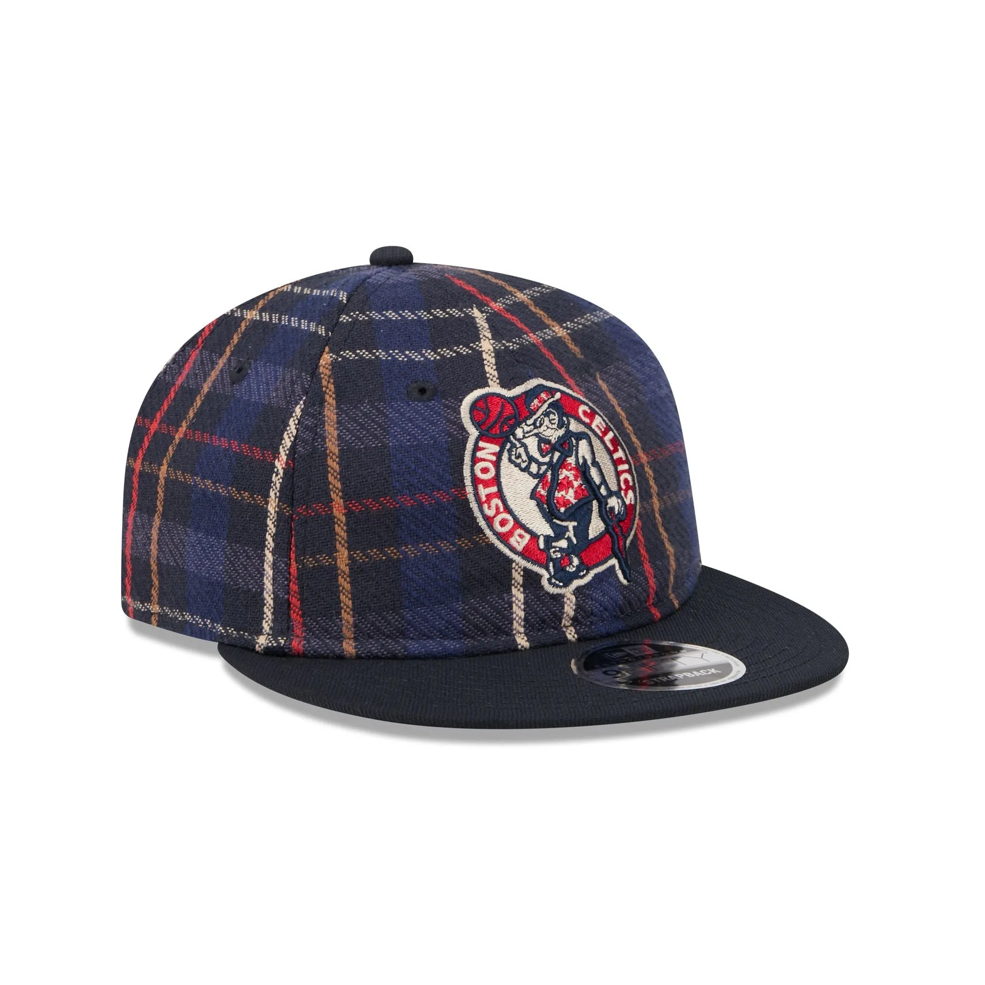 Boston Celtics Grunge Plaid Retro Crown 9FIFTY Adjustable Hat sold by New Era product image thumbnail 3