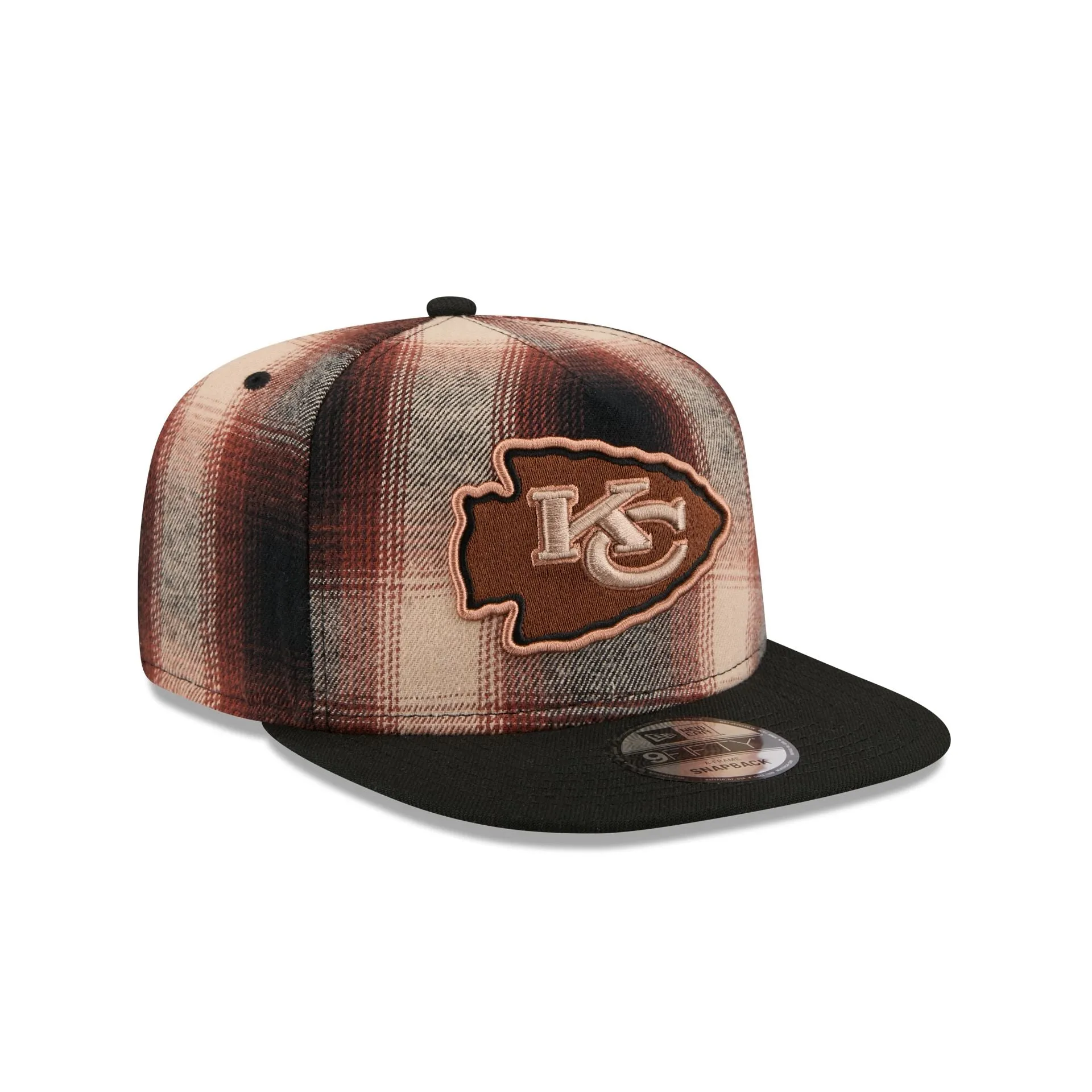 Kansas City Chiefs Grunge Plaid 9FIFTY A-Frame Adjustable Hat sold by New Era product image thumbnail 3