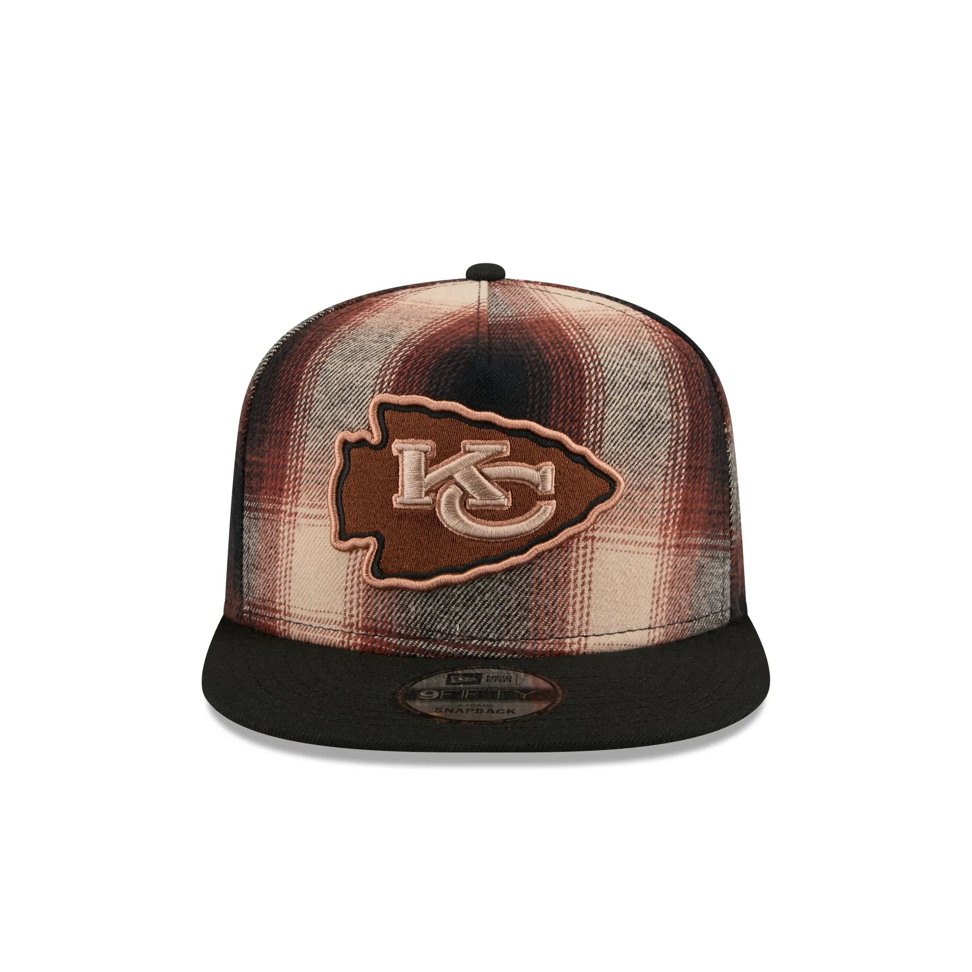 Kansas City Chiefs Grunge Plaid 9FIFTY A-Frame Adjustable Hat sold by New Era product image thumbnail 2
