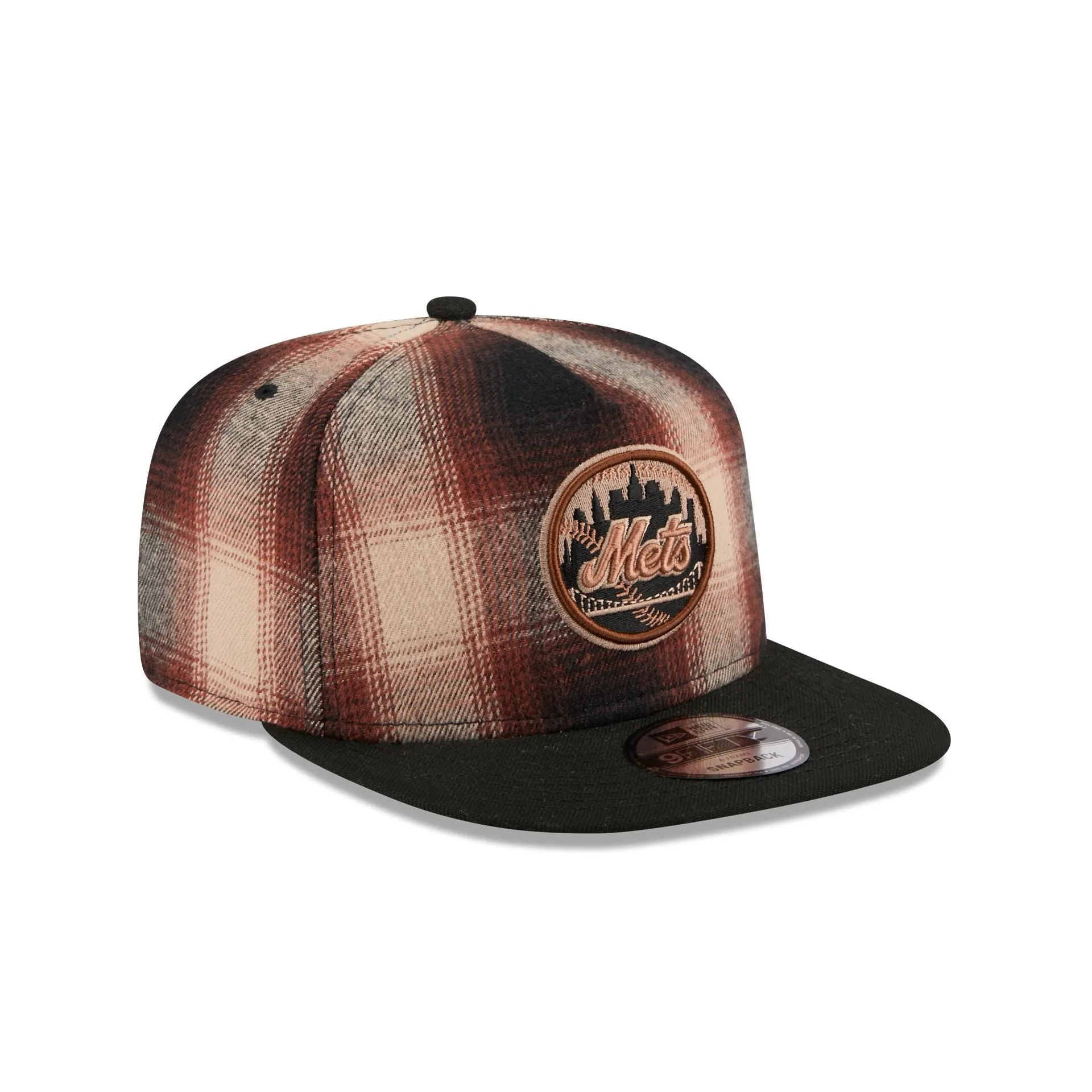 New York Mets Grunge Plaid 9FIFTY A-Frame Adjustable Hat sold by New Era product image thumbnail 3