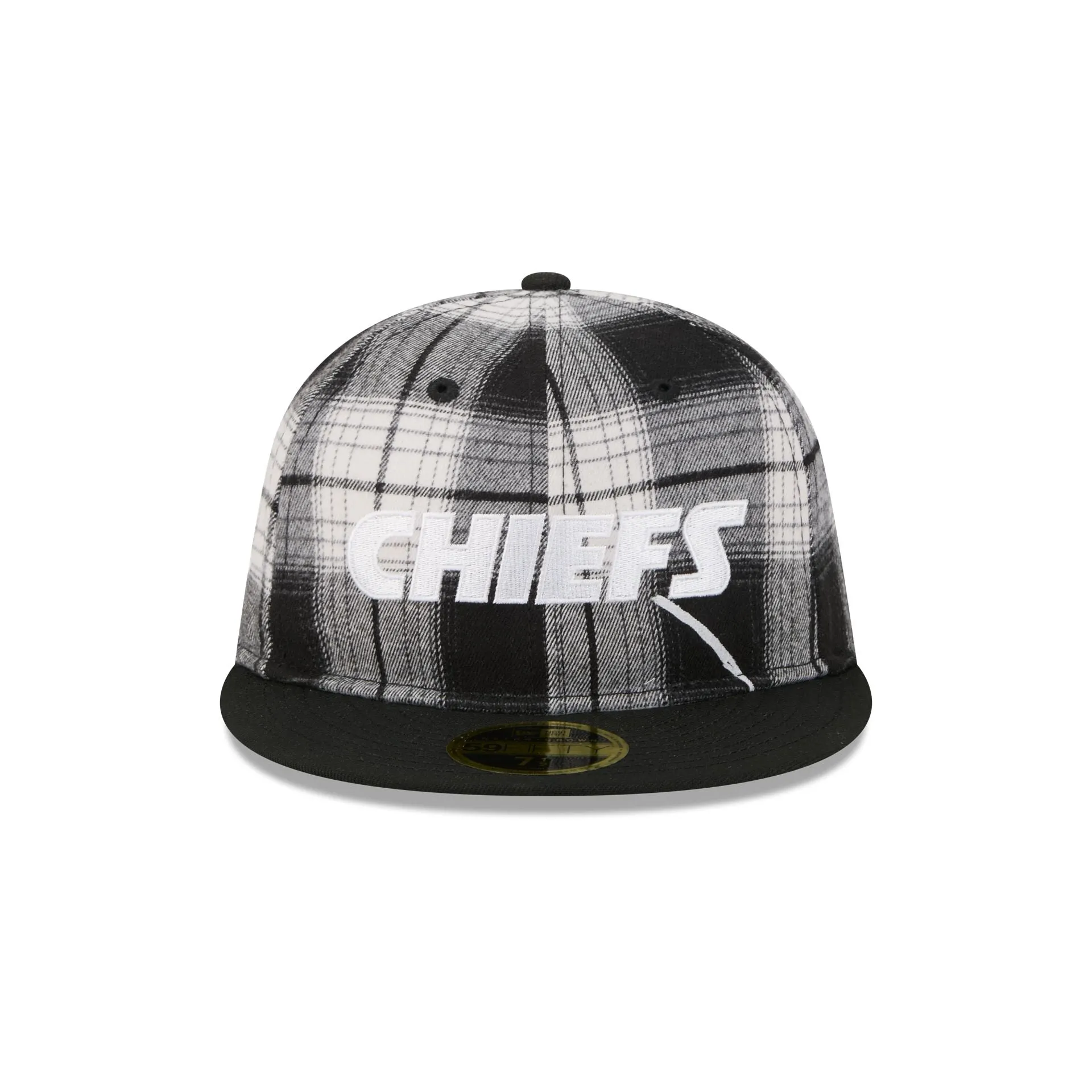 Kansas City Chiefs Grunge Plaid Retro Crown 59FIFTY Fitted Hat sold by New Era product image thumbnail 2
