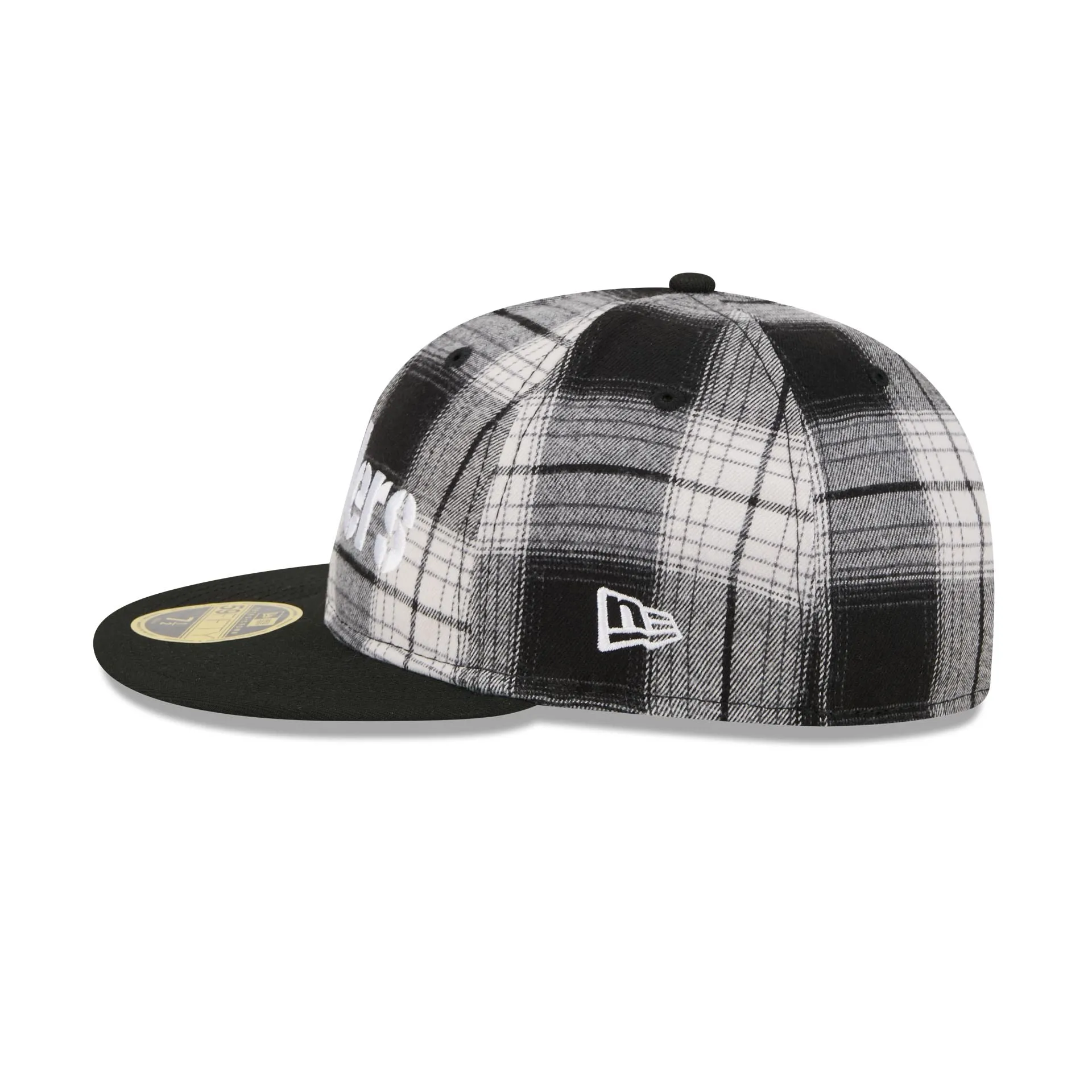 Pittsburgh Steelers Grunge Plaid Retro Crown 59FIFTY Fitted Hat sold by New Era product image thumbnail 5