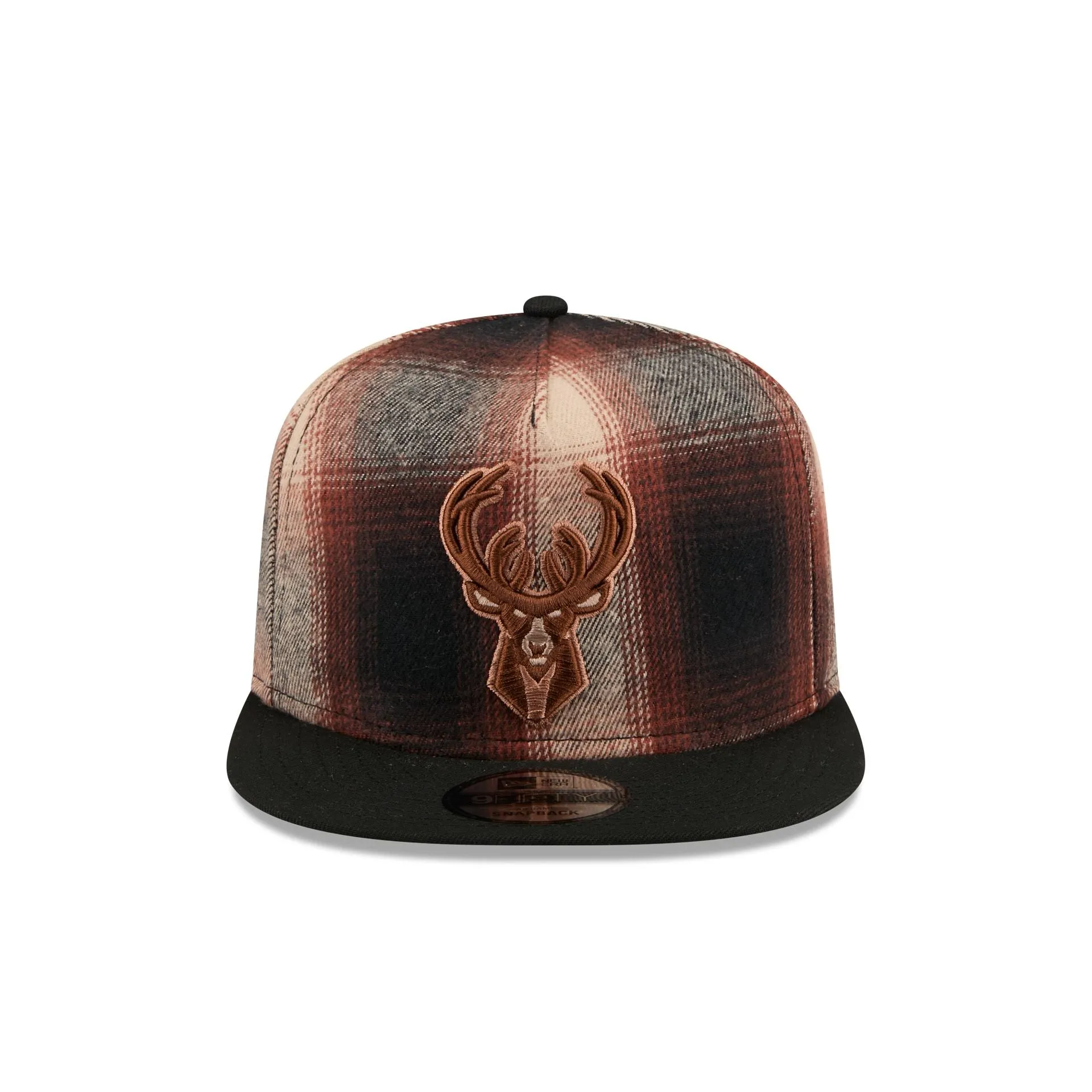 Milwaukee Bucks Grunge Plaid 9FIFTY A-Frame Adjustable Hat sold by New Era product image thumbnail 2