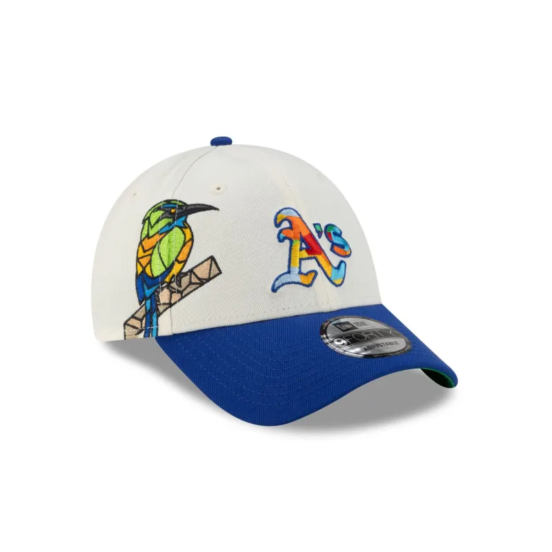 Athletics El Salvador City Elements 9FORTY Snapback Hat sold by New Era