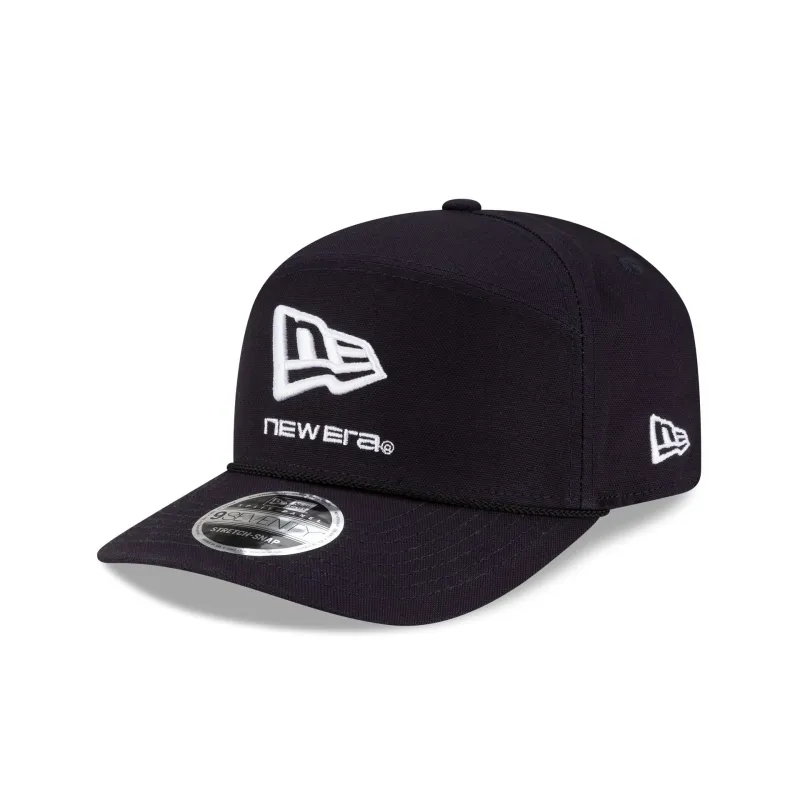 New Era Cap Navy Split Panel 9SEVENTY Stretch-Snap Hat sold by New Era