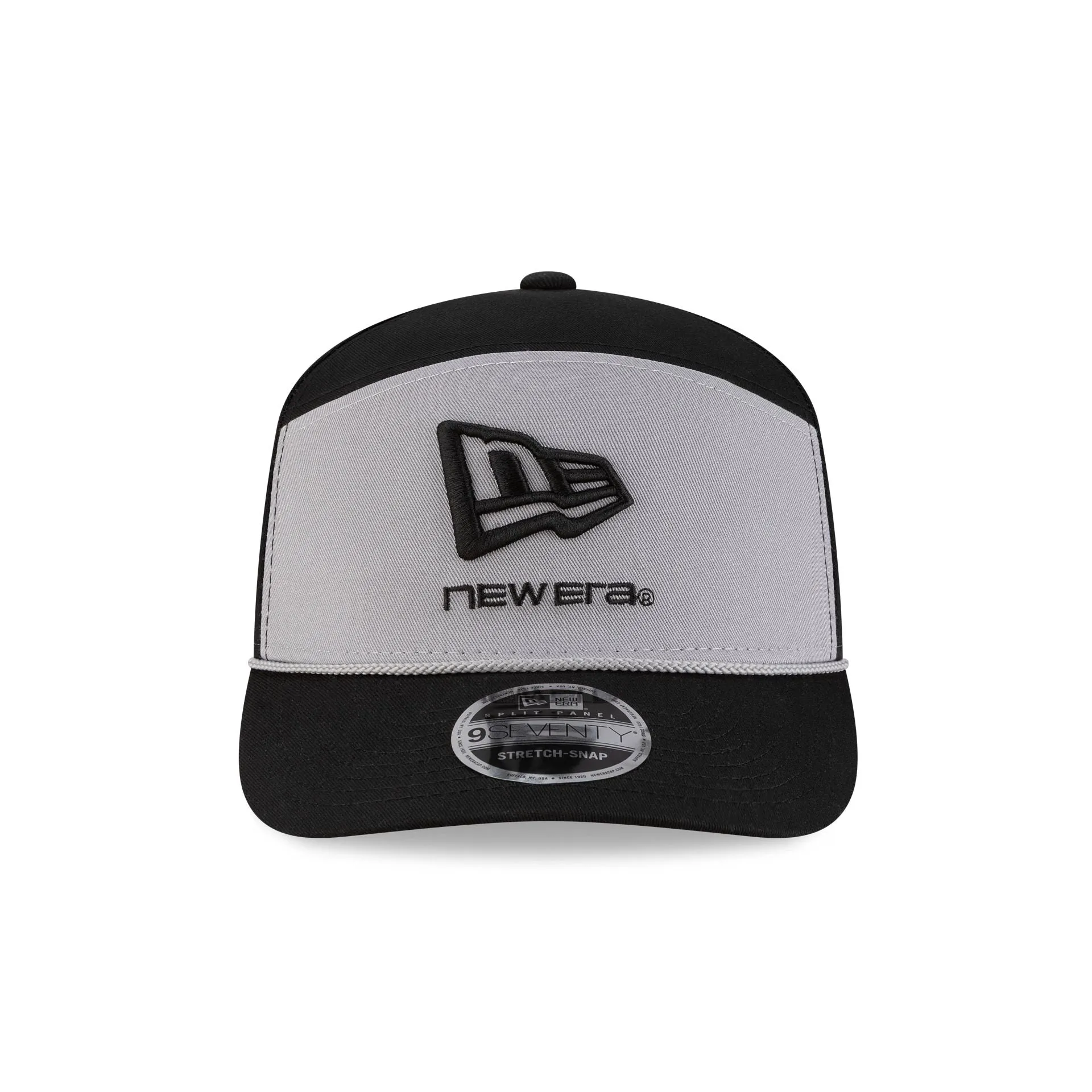 New Era Cap Gray Split Panel 9SEVENTY Stretch-Snap Hat sold by New Era product image thumbnail 2