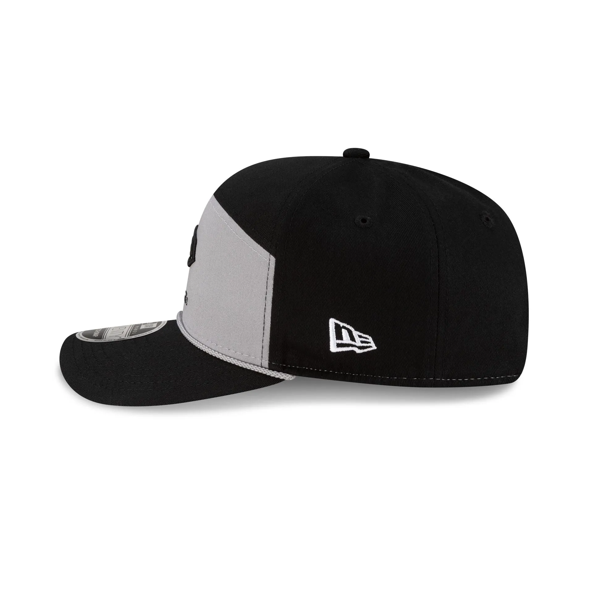 New Era Cap Gray Split Panel 9SEVENTY Stretch-Snap Hat sold by New Era product image thumbnail 4