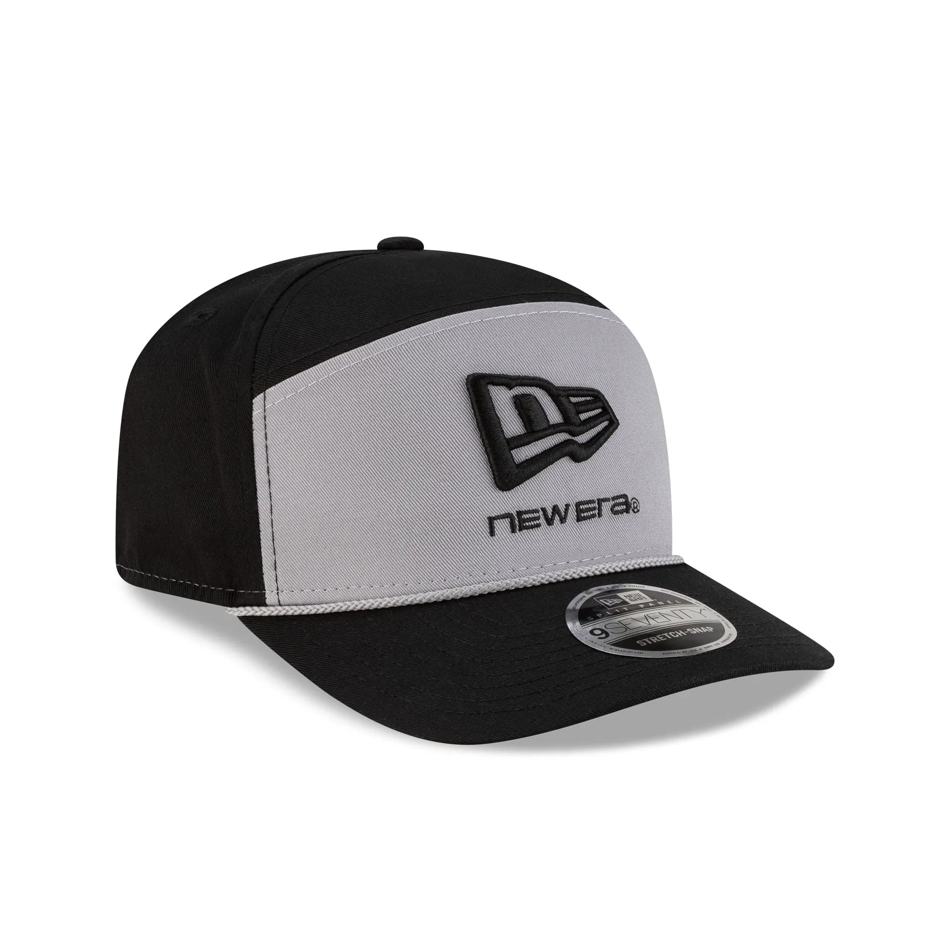 New Era Cap Gray Split Panel 9SEVENTY Stretch-Snap Hat sold by New Era product image thumbnail 3