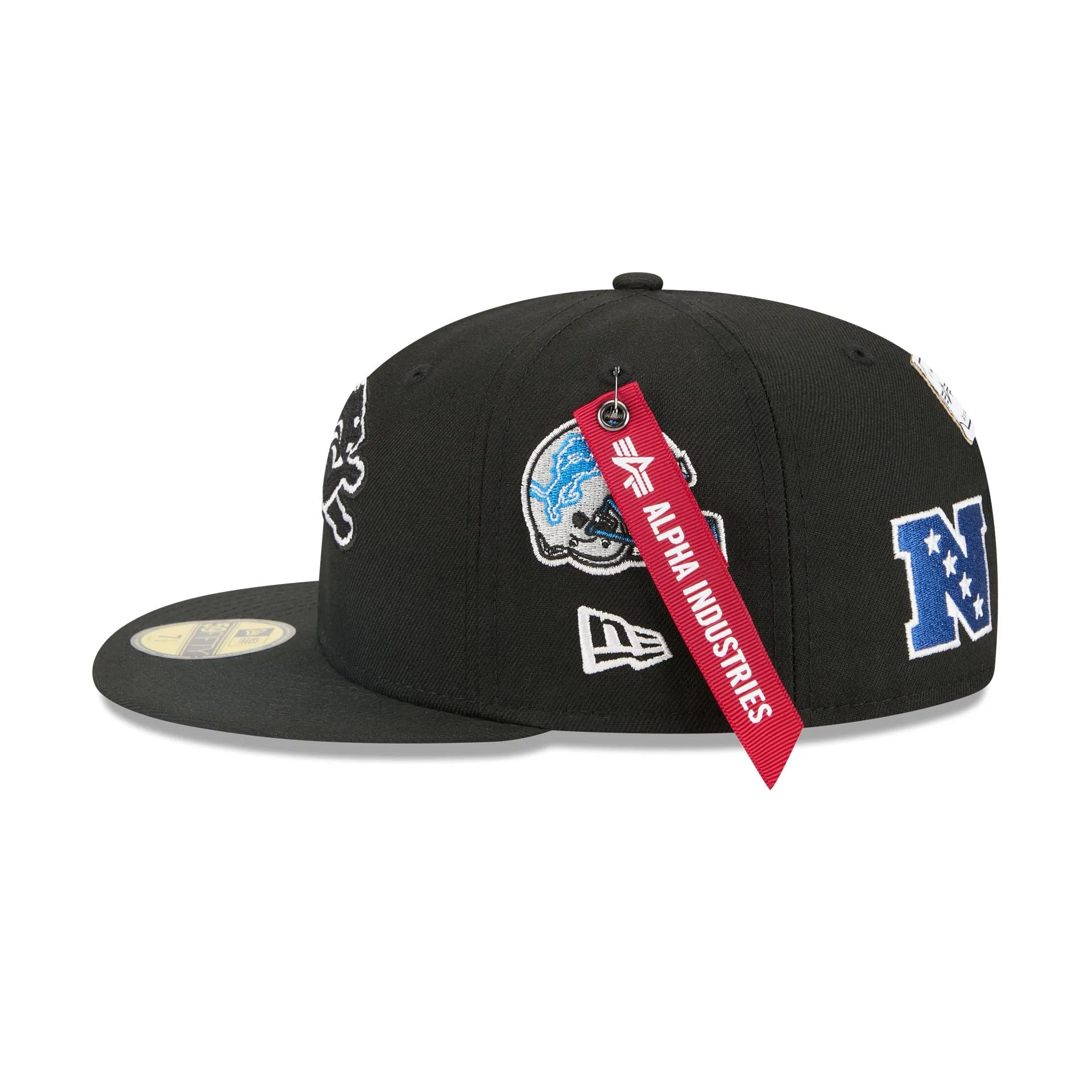 Alpha Industries x Detroit Lions Black 59FIFTY Fitted Hat sold by New Era product image thumbnail 4