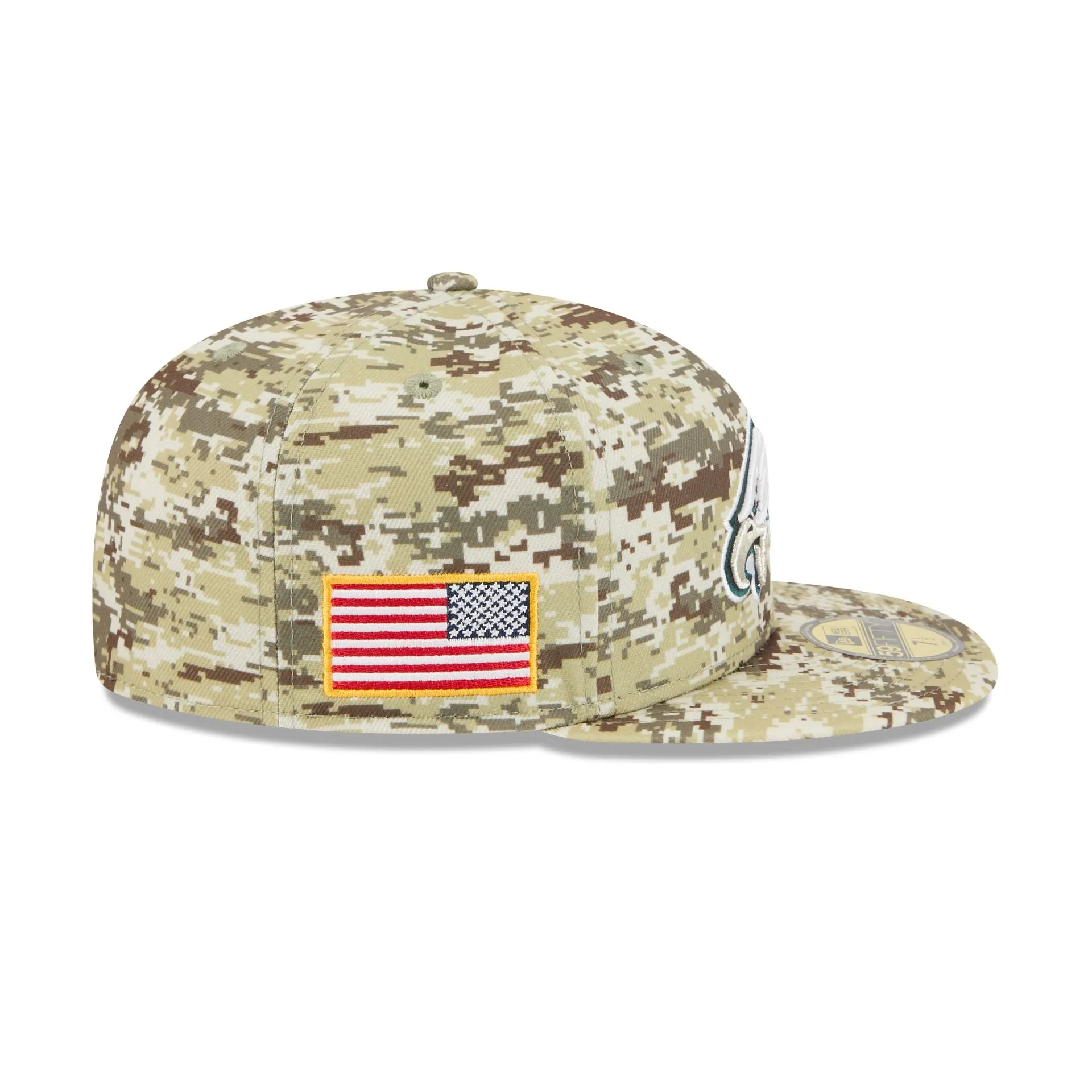 Philadelphia Eagles 2025 Salute to Service Fan Gear 59FIFTY Fitted Hat sold by New Era product image thumbnail 4