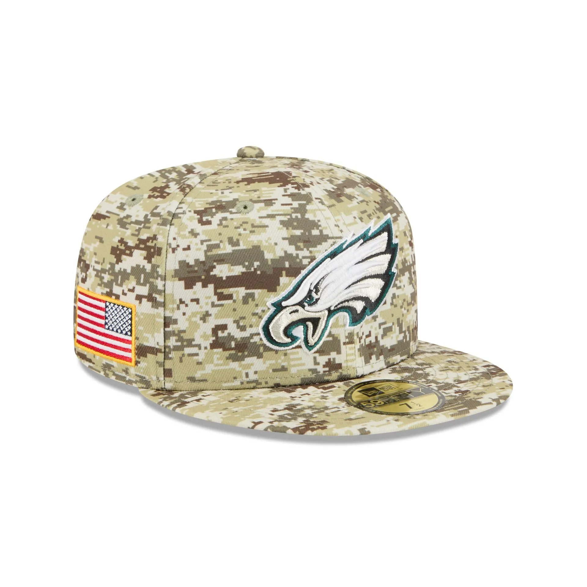 Philadelphia Eagles 2025 Salute to Service Fan Gear 59FIFTY Fitted Hat sold by New Era