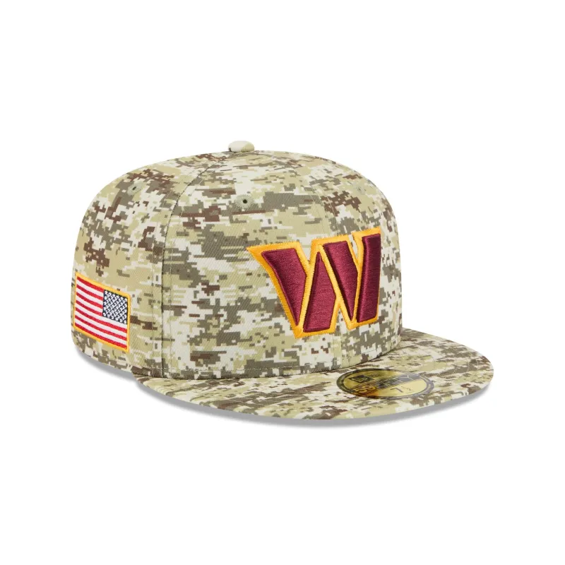 Washington Commanders 2025 Salute to Service Fan Gear 59FIFTY Fitted Hat sold by New Era