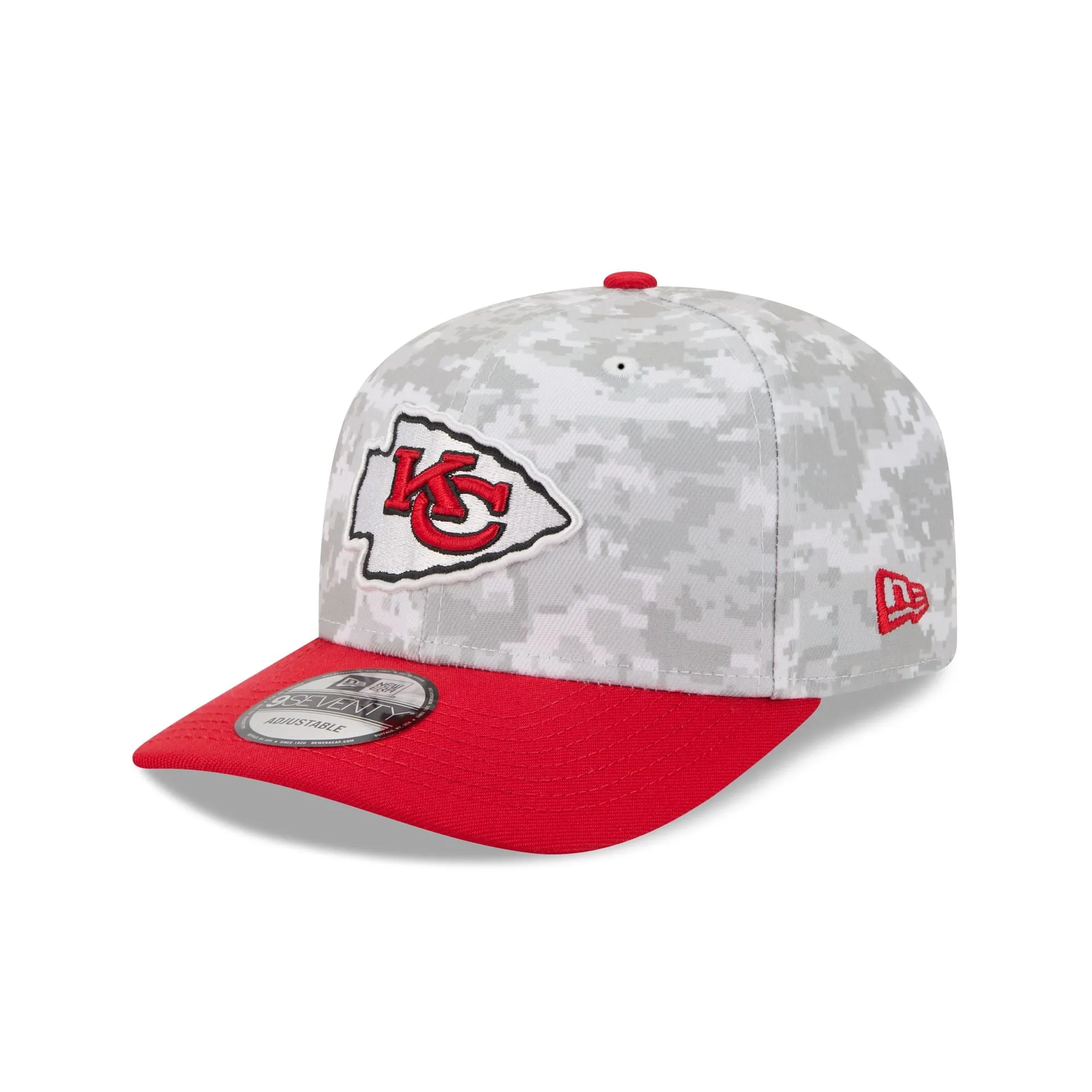 Kansas City Chiefs 2025 Salute to Service Fan Gear 9SEVENTY Stretch-Snap Hat sold by New Era product image thumbnail 3