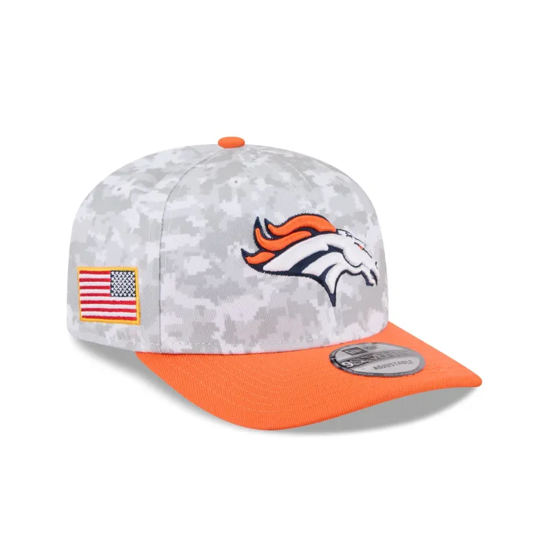 Denver Broncos 2025 Salute to Service Fan Gear 9SEVENTY Stretch-Snap Hat sold by New Era