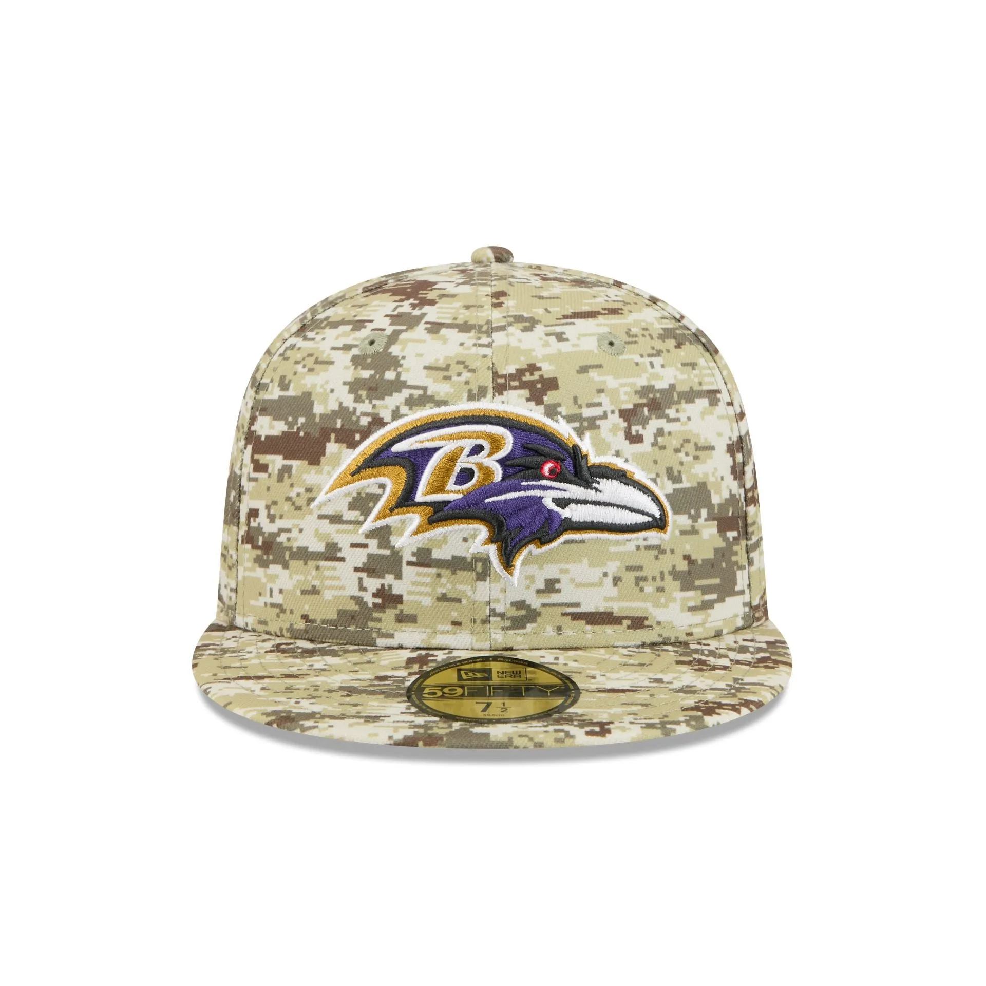 Baltimore Ravens 2025 Salute to Service Fan Gear 59FIFTY Fitted Hat sold by New Era product image thumbnail 2