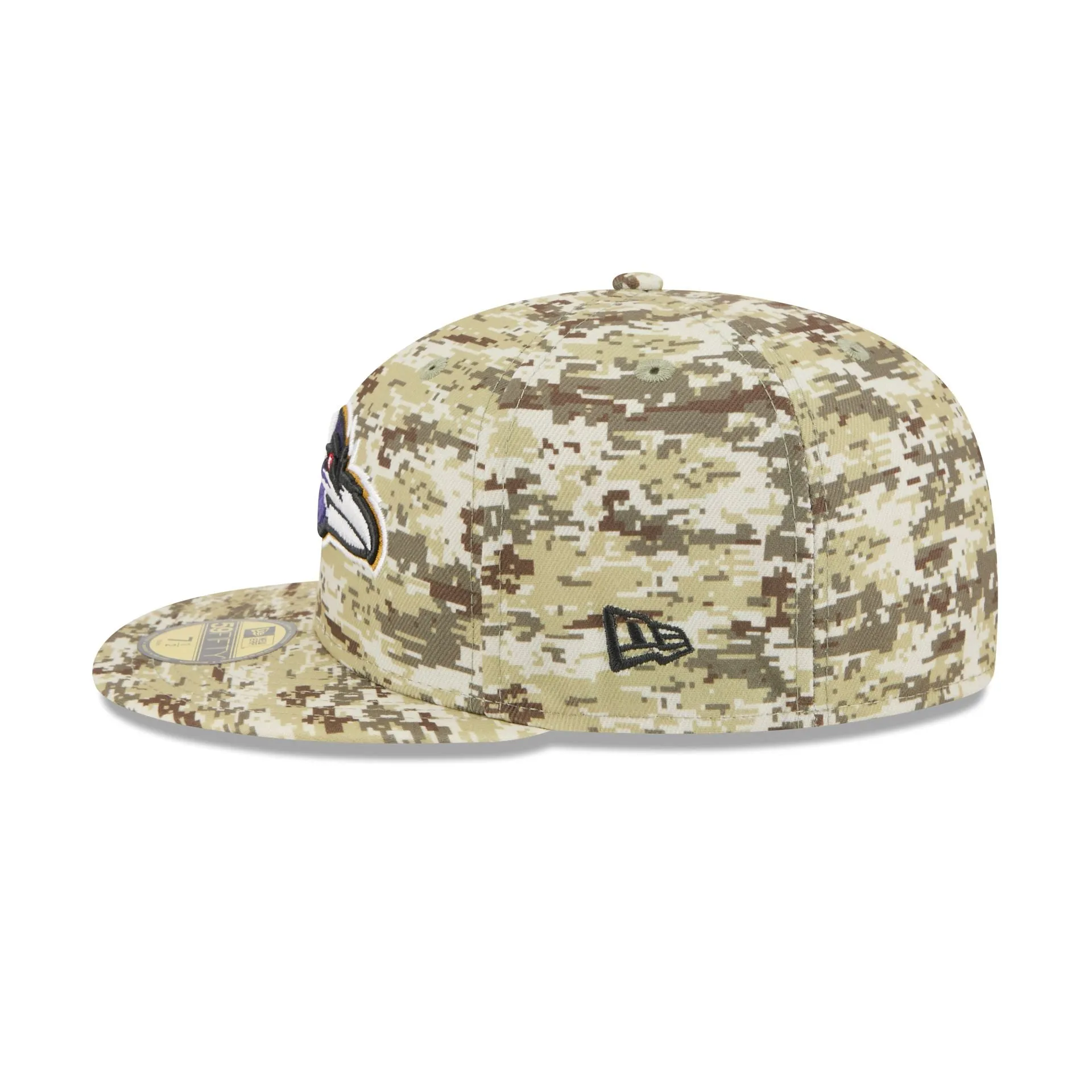 Baltimore Ravens 2025 Salute to Service Fan Gear 59FIFTY Fitted Hat sold by New Era product image thumbnail 5