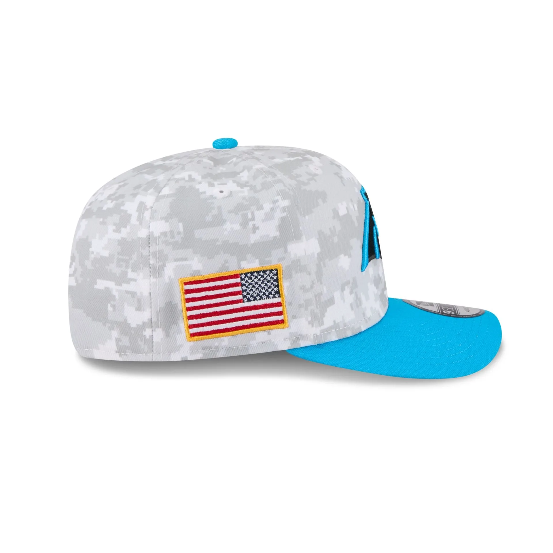 Carolina Panthers 2025 Salute to Service Fan Gear 9SEVENTY Stretch-Snap Hat sold by New Era product image thumbnail 4