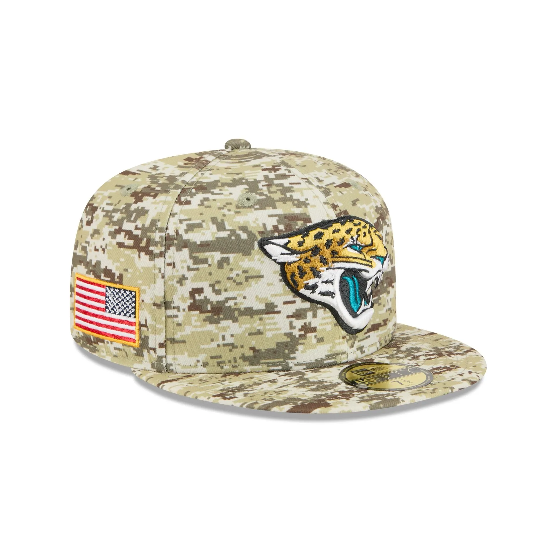 Jacksonville Jaguars 2025 Salute to Service Fan Gear 59FIFTY Fitted Hat sold by New Era