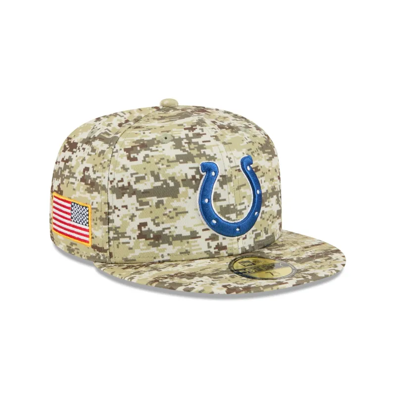 Indianapolis Colts 2025 Salute to Service Fan Gear 59FIFTY Fitted Hat sold by New Era