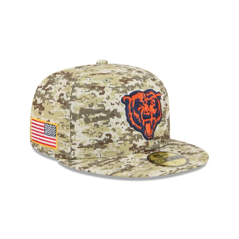 Chicago Bears 2025 Salute to Service Fan Gear 59FIFTY Fitted Hat sold by New Era