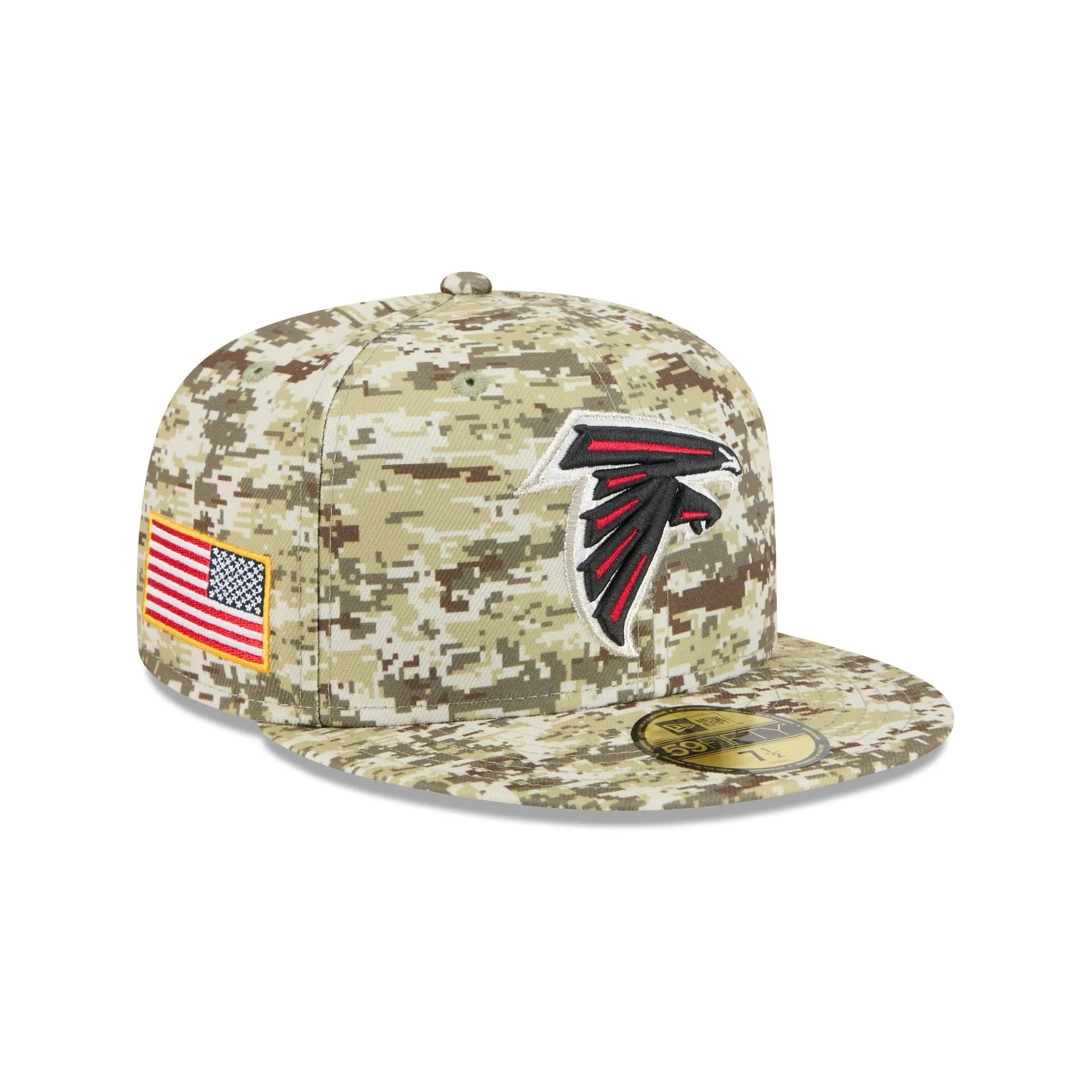 Atlanta Falcons 2025 Salute to Service Fan Gear 59FIFTY Fitted Hat sold by New Era
