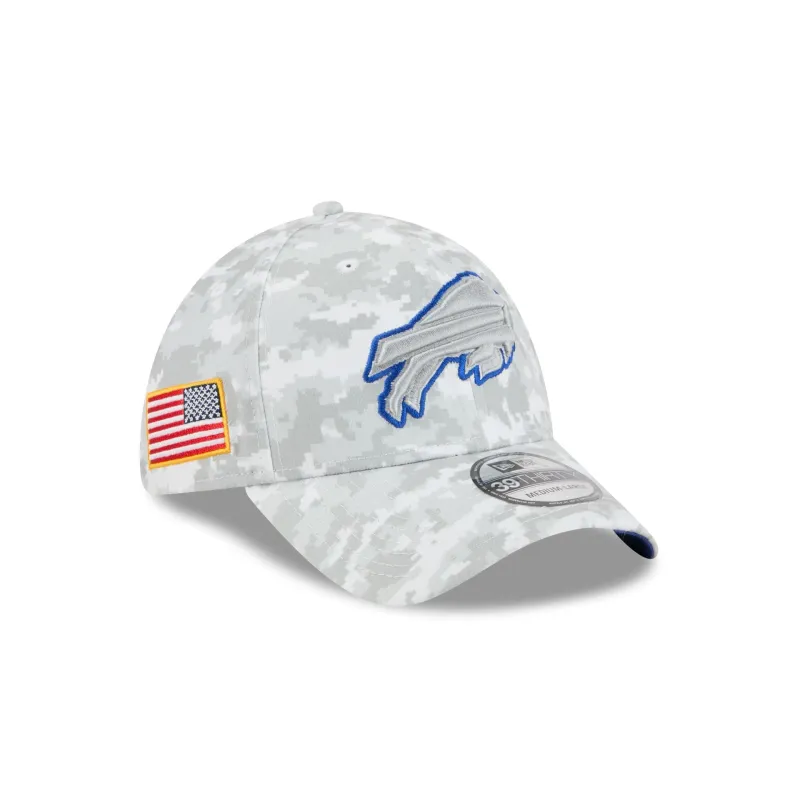 Buffalo Bills 2025 Salute to Service Fan Gear 39THIRTY Stretch Fit Hat sold by New Era