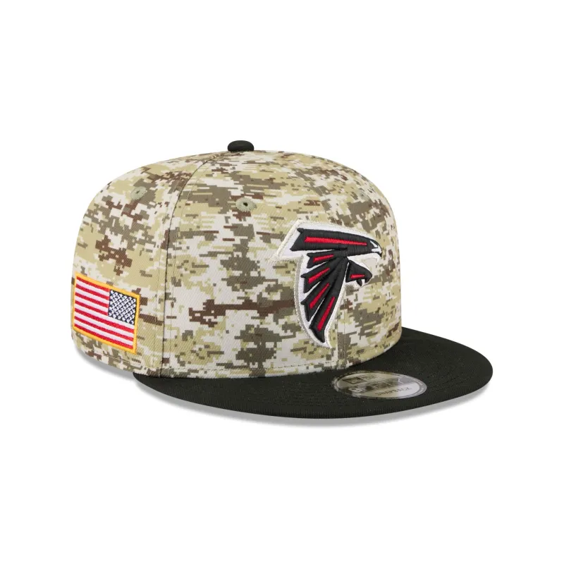 Atlanta Falcons 2025 Salute to Service Fan Gear 9FIFTY Snapback Hat sold by New Era