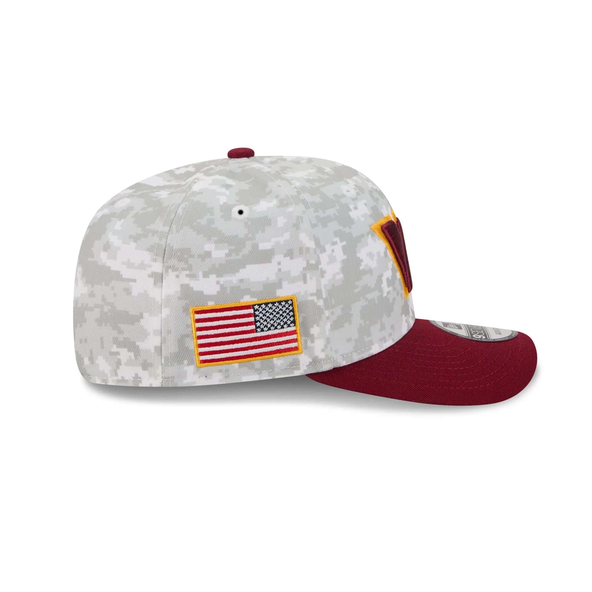Washington Commanders 2025 Salute to Service Fan Gear 9SEVENTY Stretch-Snap Hat sold by New Era product image thumbnail 4