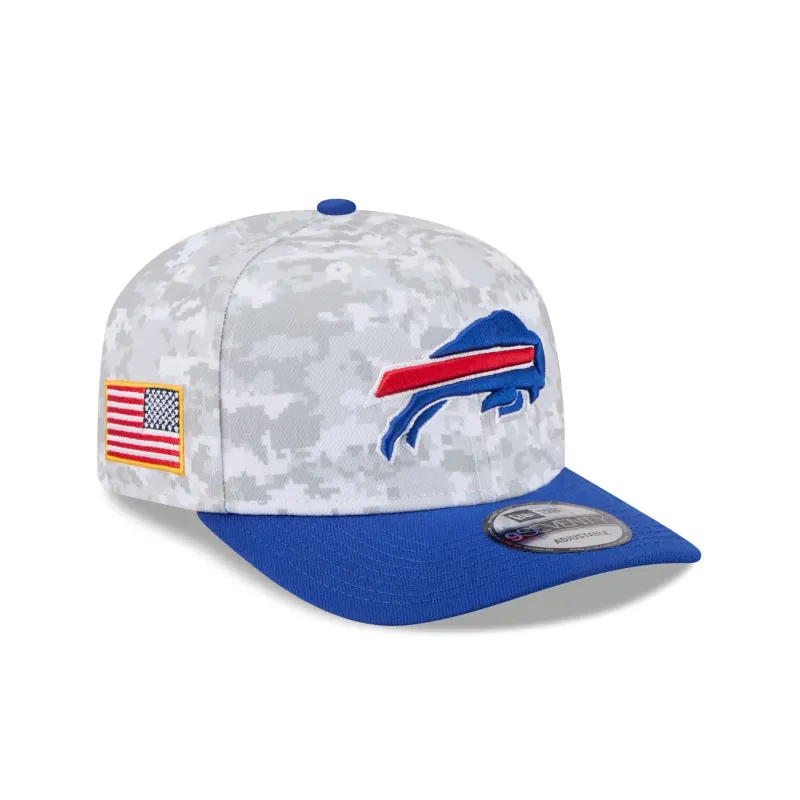Buffalo Bills 2025 Salute to Service Fan Gear 9SEVENTY Stretch-Snap Hat sold by New Era