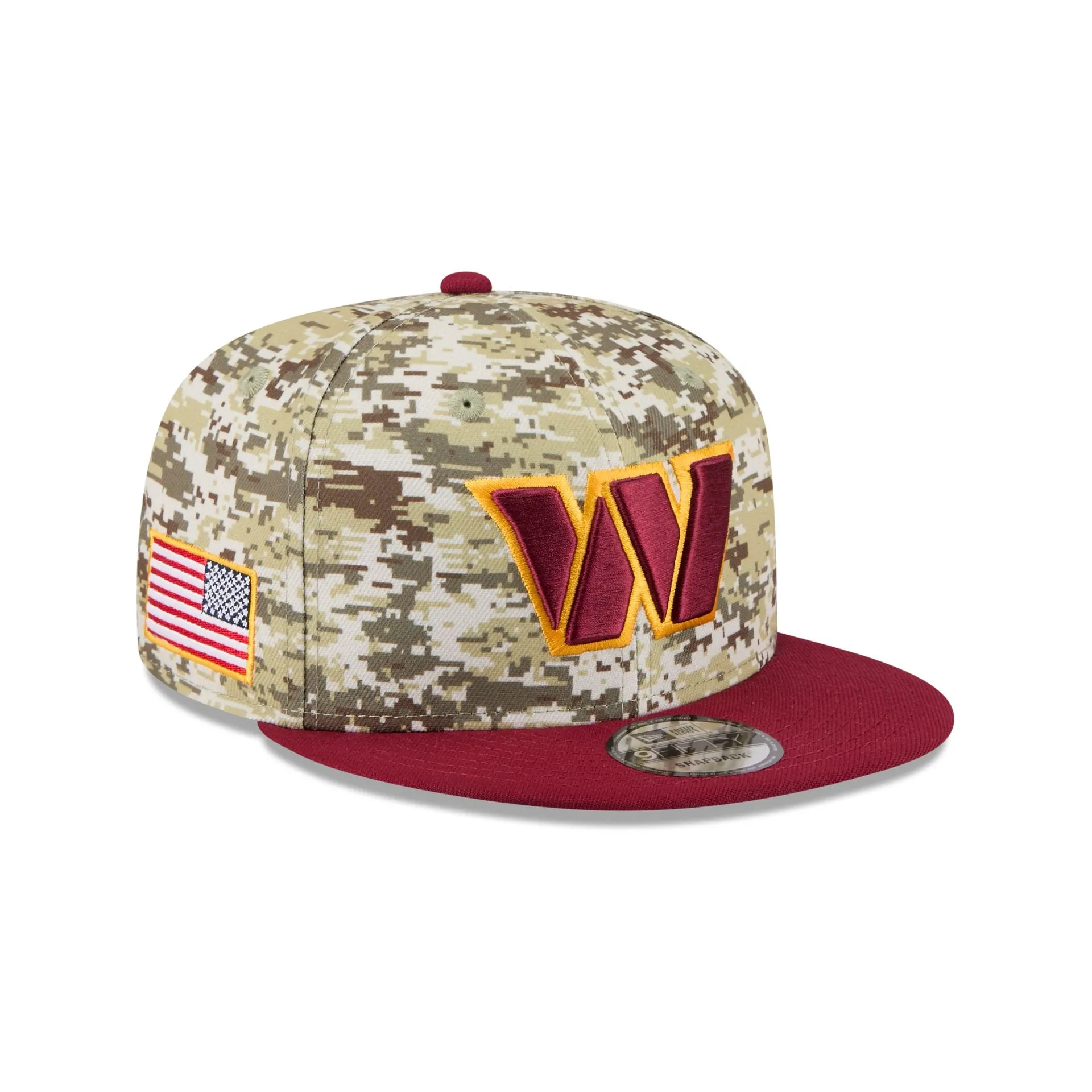 Washington Commanders 2025 Salute to Service Fan Gear 9FIFTY Snapback Hat sold by New Era