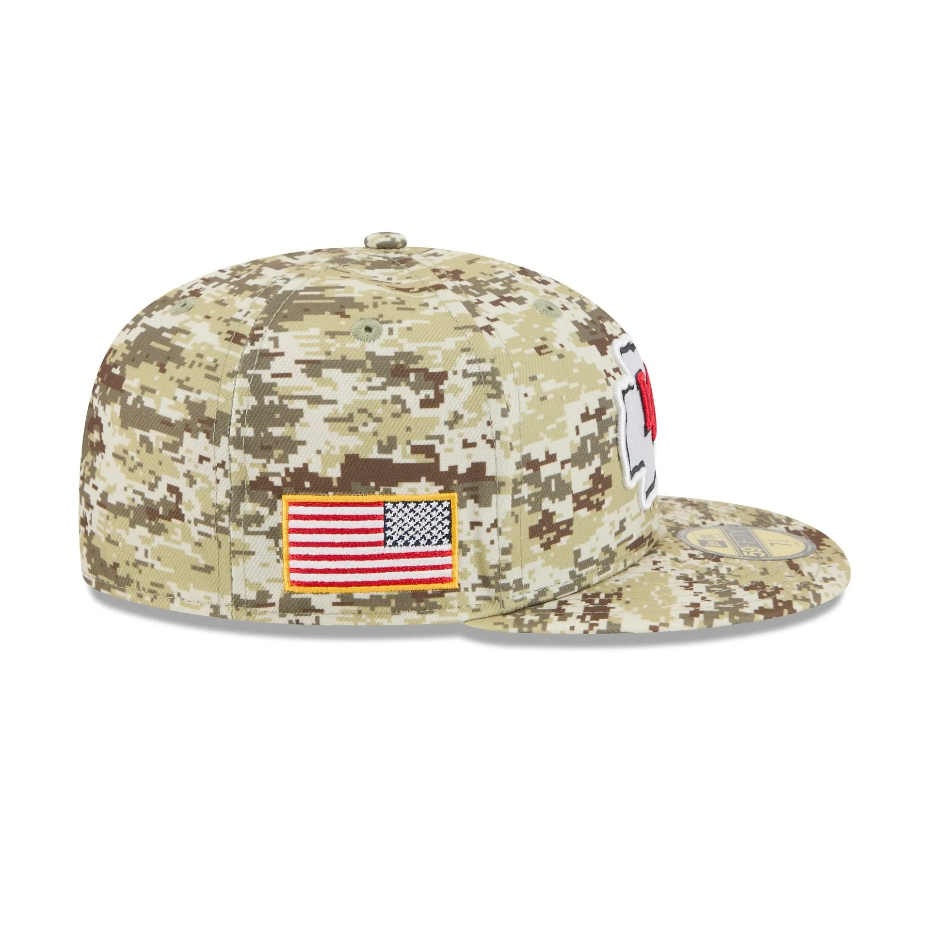 Kansas City Chiefs 2025 Salute to Service Fan Gear 59FIFTY Fitted Hat sold by New Era product image thumbnail 4