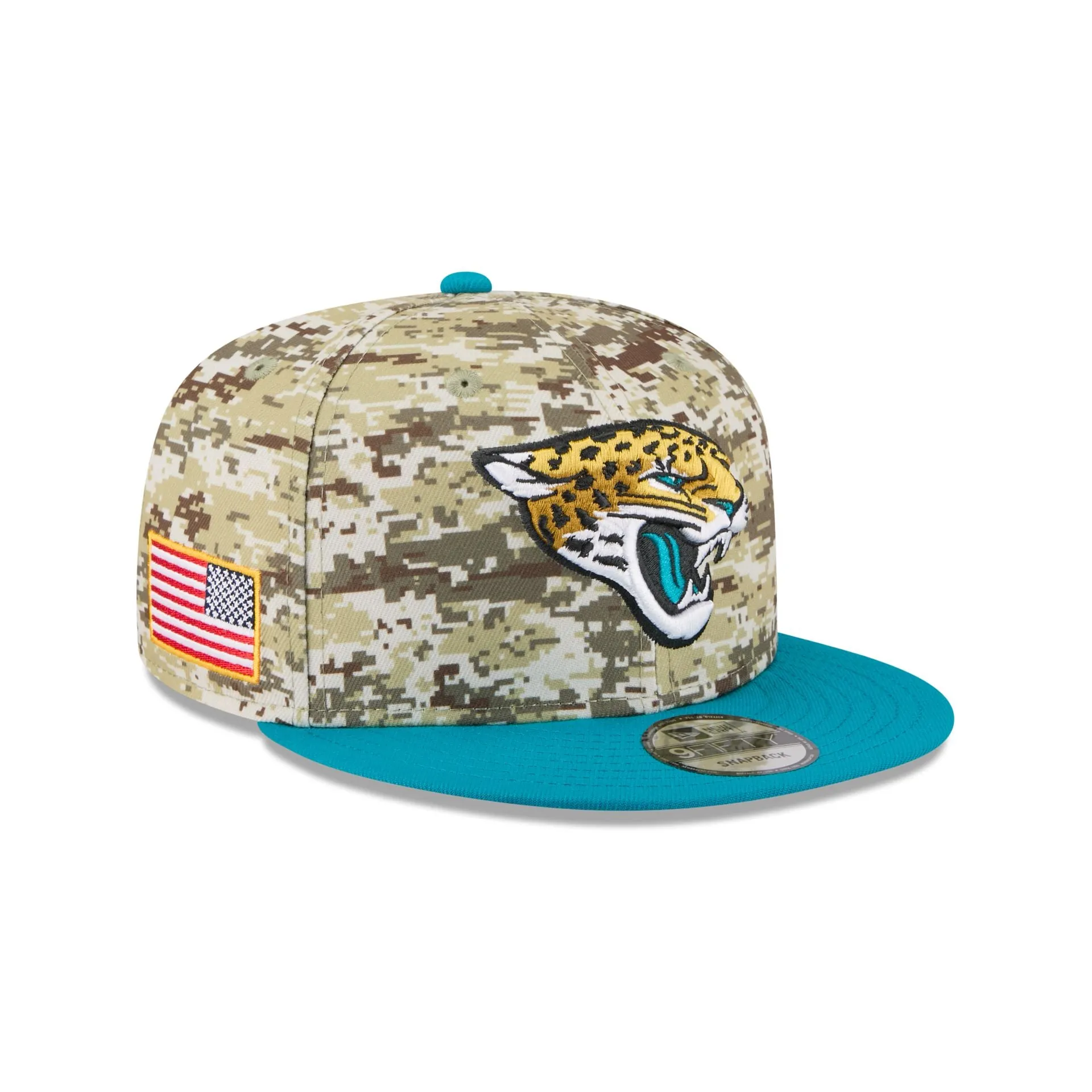 Jacksonville Jaguars 2025 Salute to Service Fan Gear 9FIFTY Snapback Hat sold by New Era