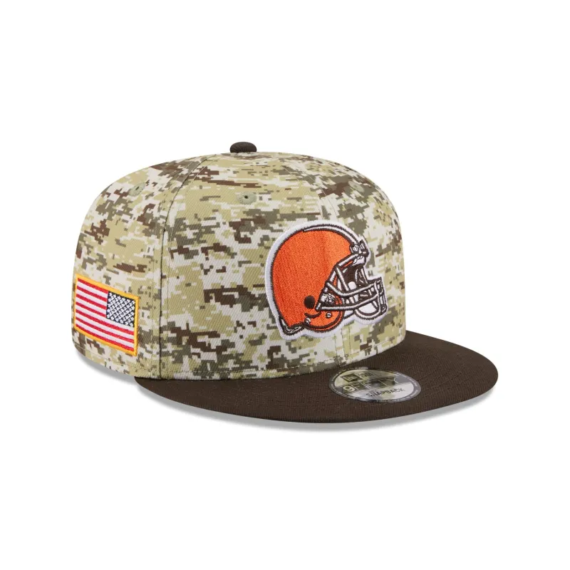 Cleveland Browns 2025 Salute to Service Fan Gear 9FIFTY Snapback Hat sold by New Era