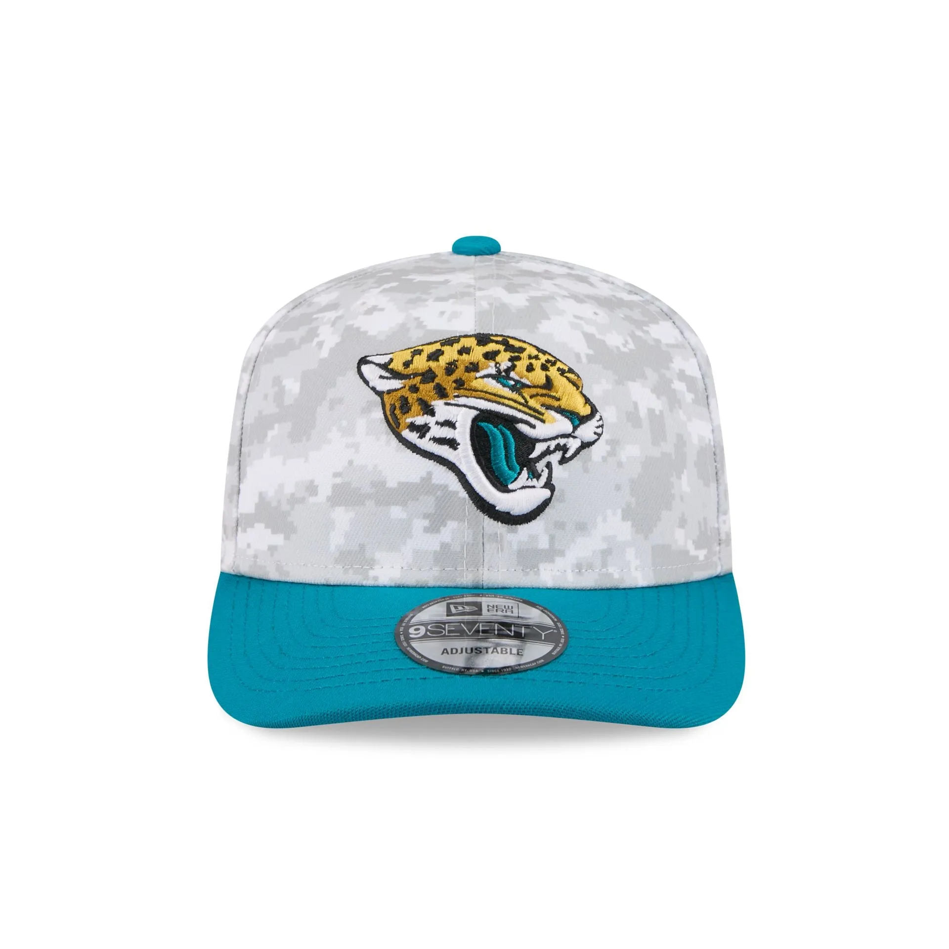 Jacksonville Jaguars 2025 Salute to Service Fan Gear 9SEVENTY Stretch-Snap Hat sold by New Era product image thumbnail 2