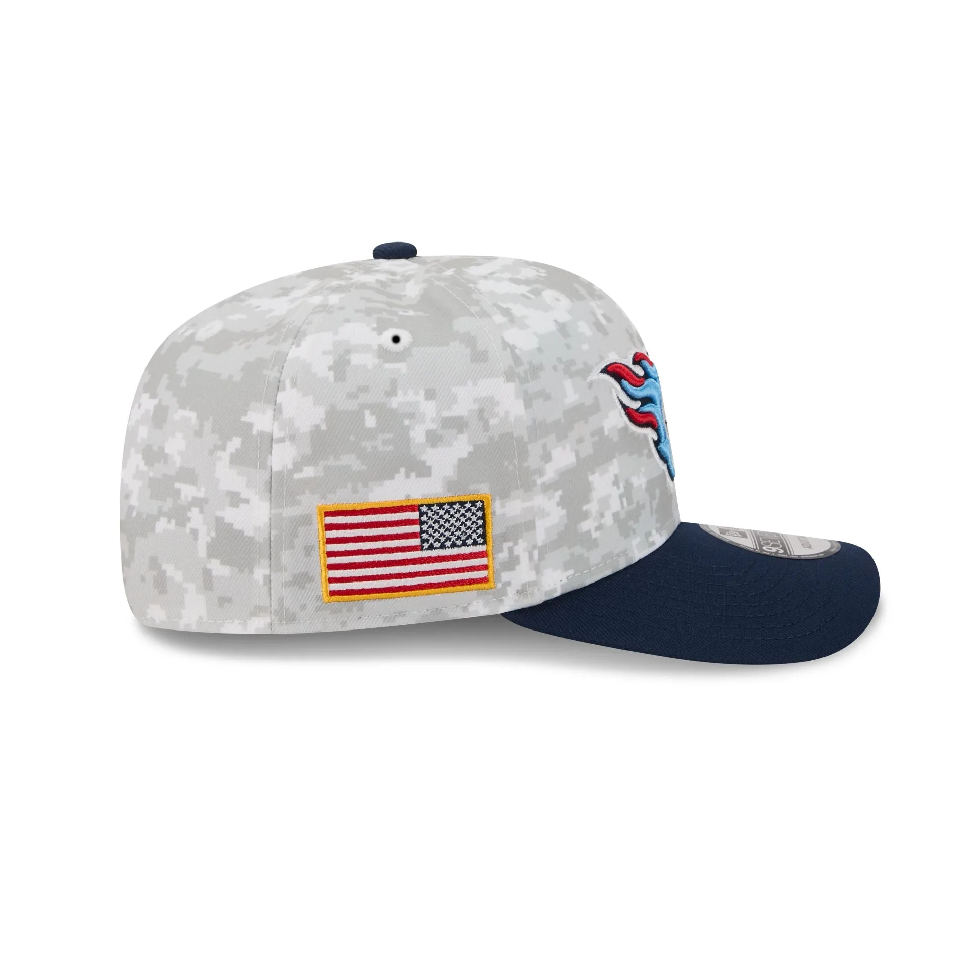 Tennessee Titans 2025 Salute to Service Fan Gear 9SEVENTY Stretch-Snap Hat sold by New Era product image thumbnail 4