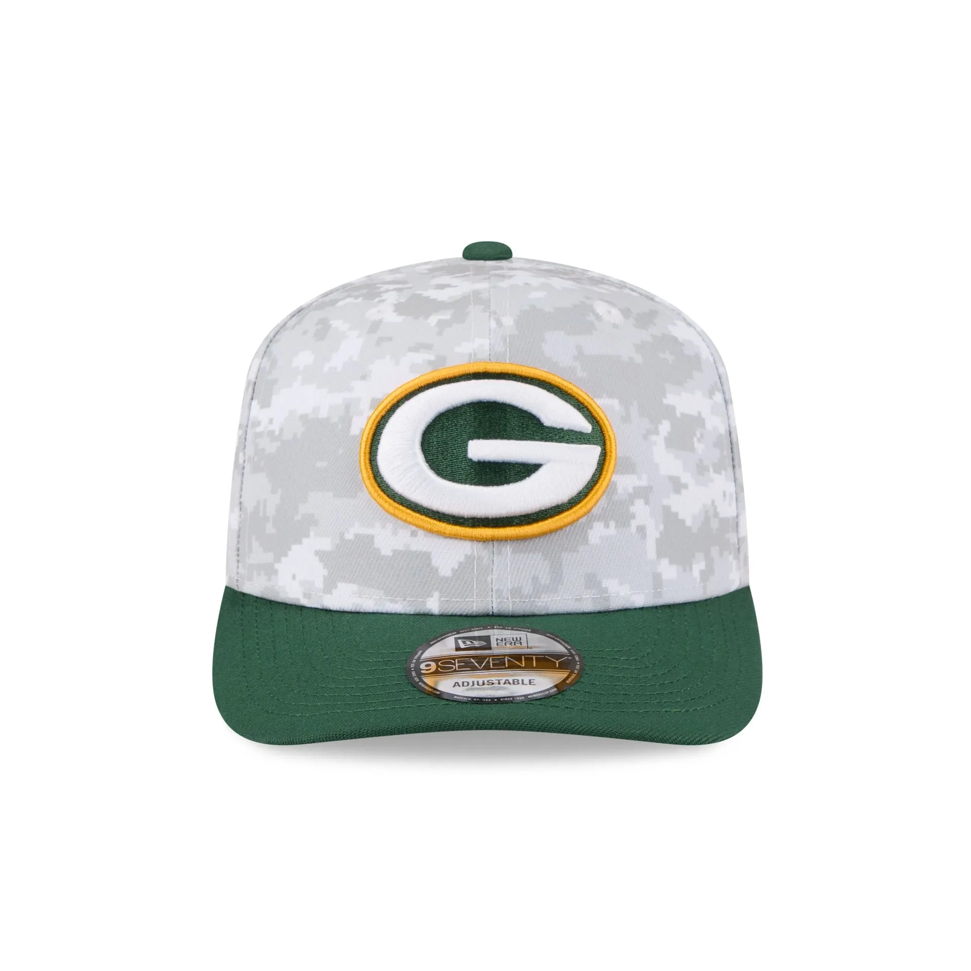 Green Bay Packers 2025 Salute to Service Fan Gear 9SEVENTY Stretch-Snap Hat sold by New Era product image thumbnail 2