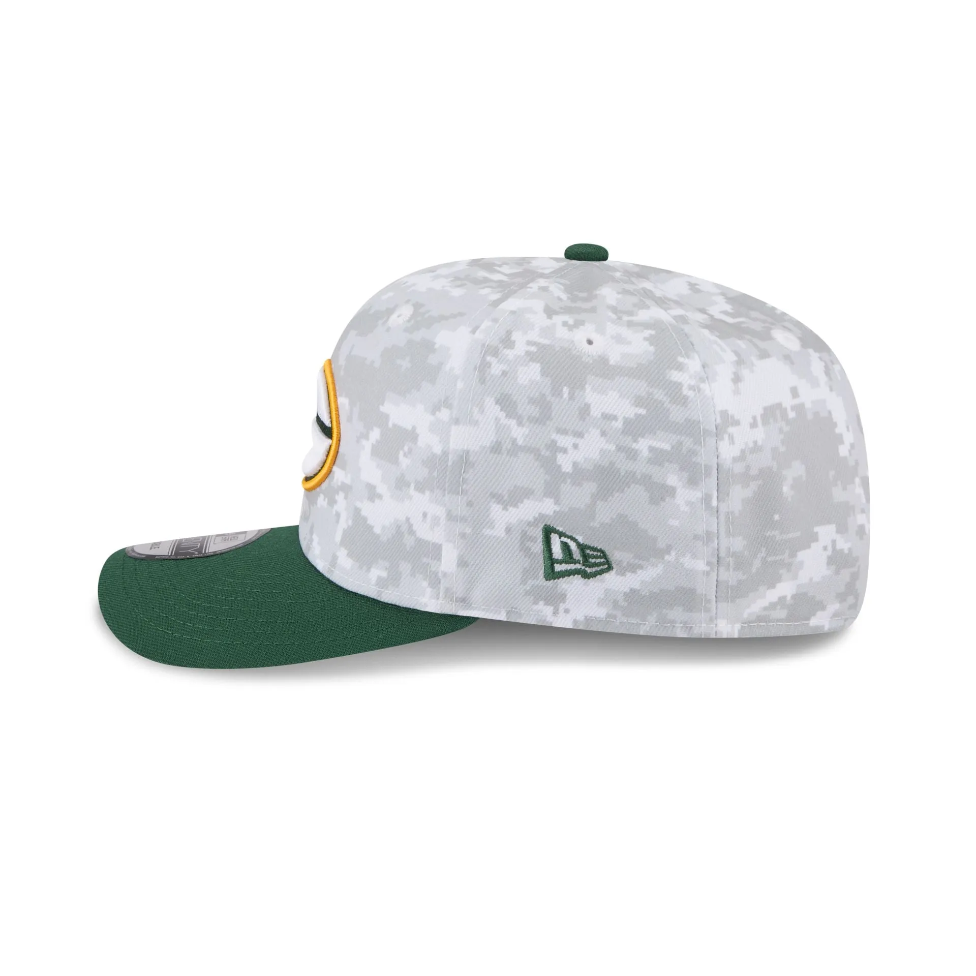 Green Bay Packers 2025 Salute to Service Fan Gear 9SEVENTY Stretch-Snap Hat sold by New Era product image thumbnail 5