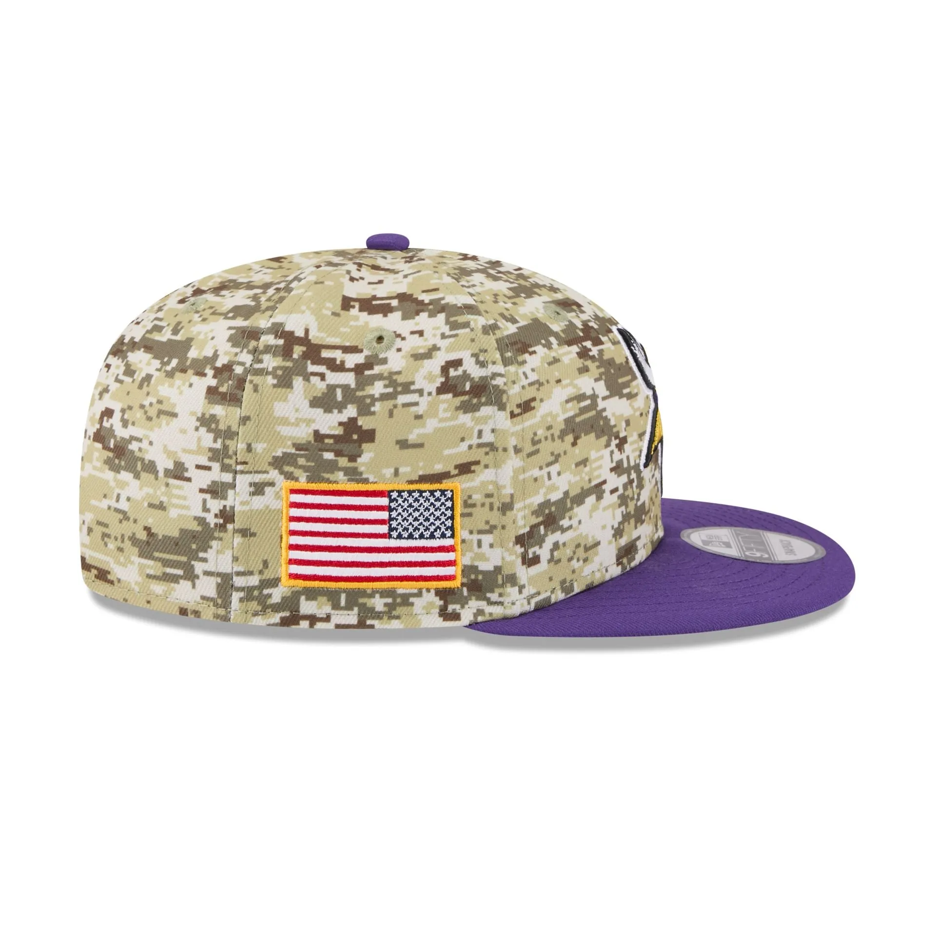Minnesota Vikings 2025 Salute to Service Fan Gear 9FIFTY Snapback Hat sold by New Era product image thumbnail 4