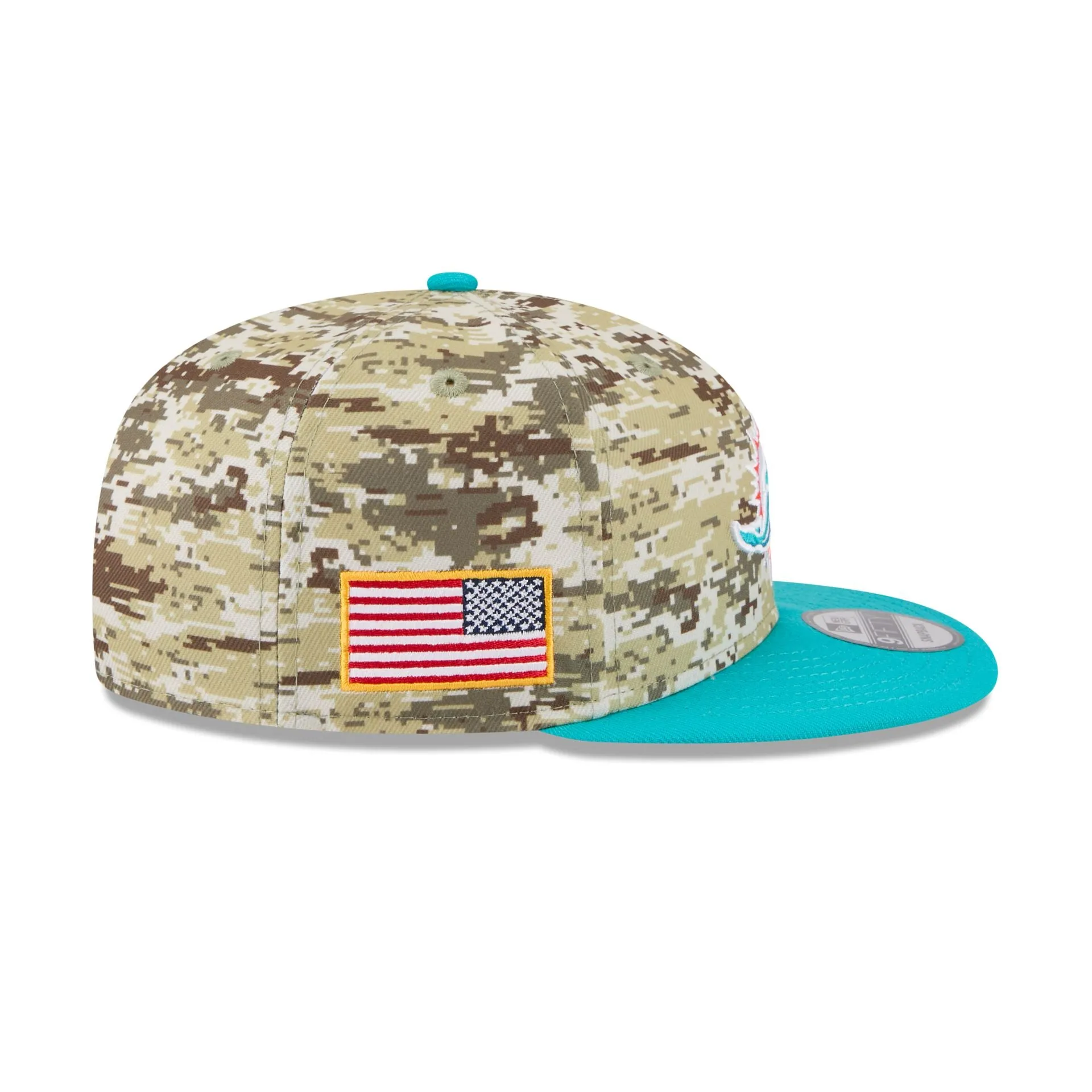Miami Dolphins 2025 Salute to Service Fan Gear 9FIFTY Snapback Hat sold by New Era product image thumbnail 4