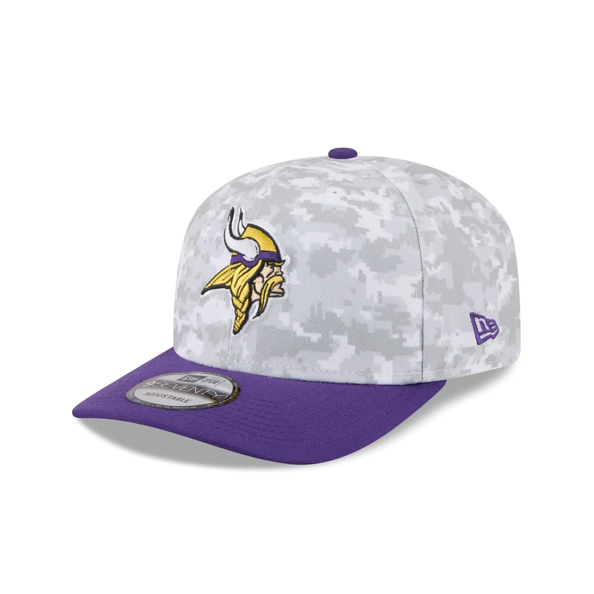 Minnesota Vikings 2025 Salute to Service Fan Gear 9SEVENTY Stretch-Snap Hat sold by New Era product image thumbnail 3