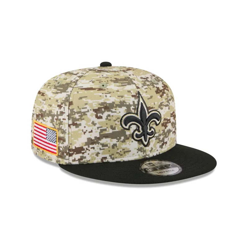 New Orleans Saints 2025 Salute to Service Fan Gear 9FIFTY Snapback Hat sold by New Era
