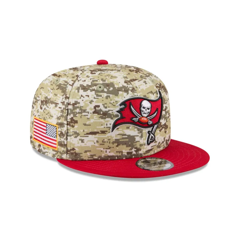 Tampa Bay Buccaneers 2025 Salute to Service Fan Gear 9FIFTY Snapback Hat sold by New Era